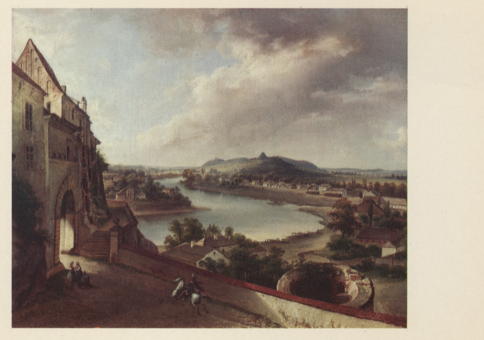 Вид на замок Косюшки с высоты Вавель