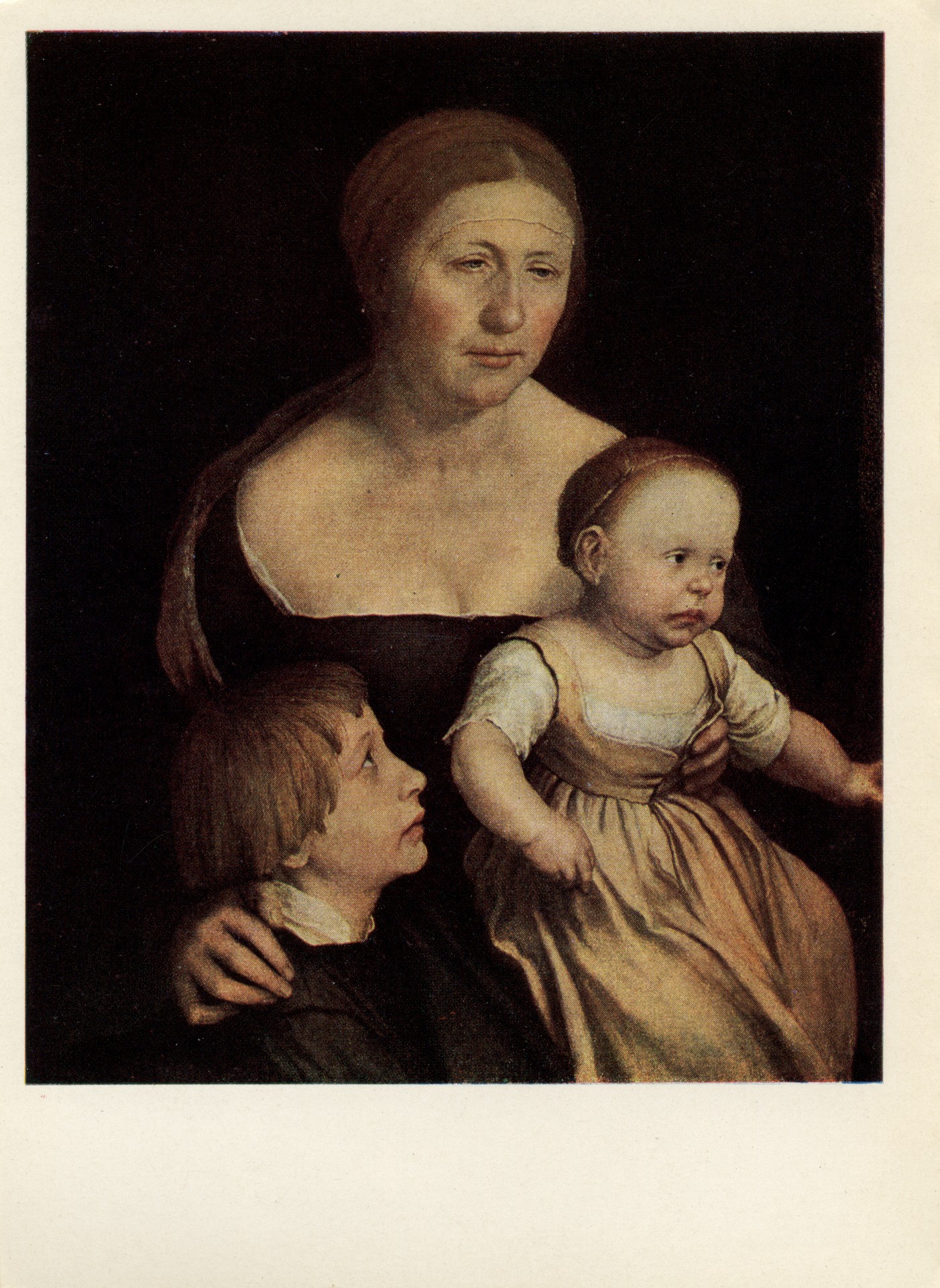 Портрет жены с детьми