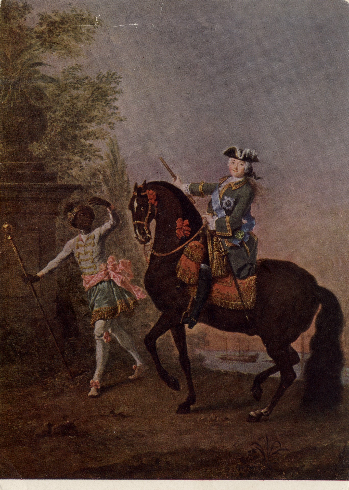 Портрет императрицы Елизаветы Петровны на коне 1