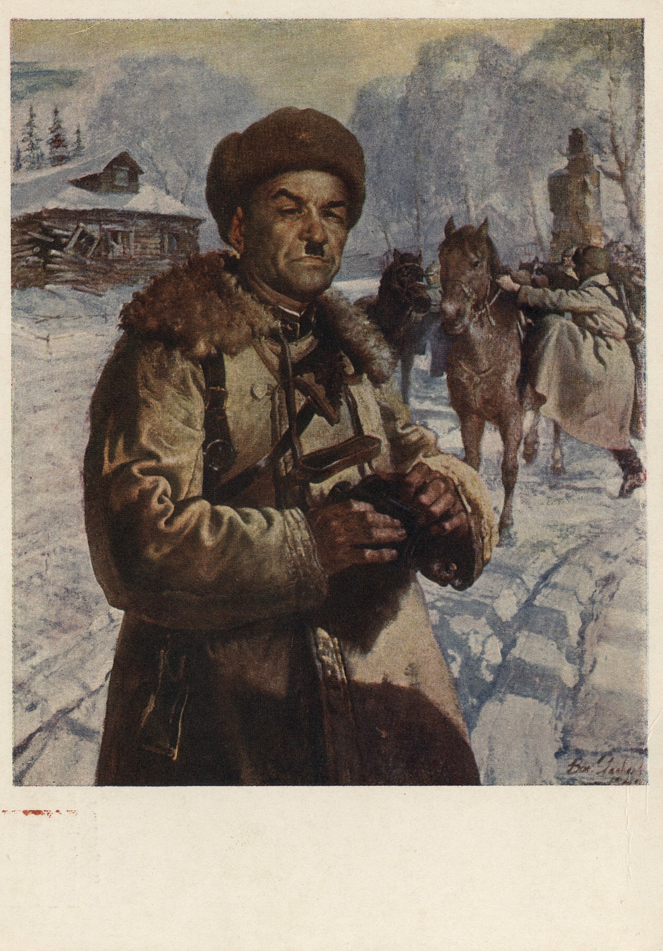 Портрет героя Советского Союза гвардии генерал-майора Ивана Васильевича Панфилова