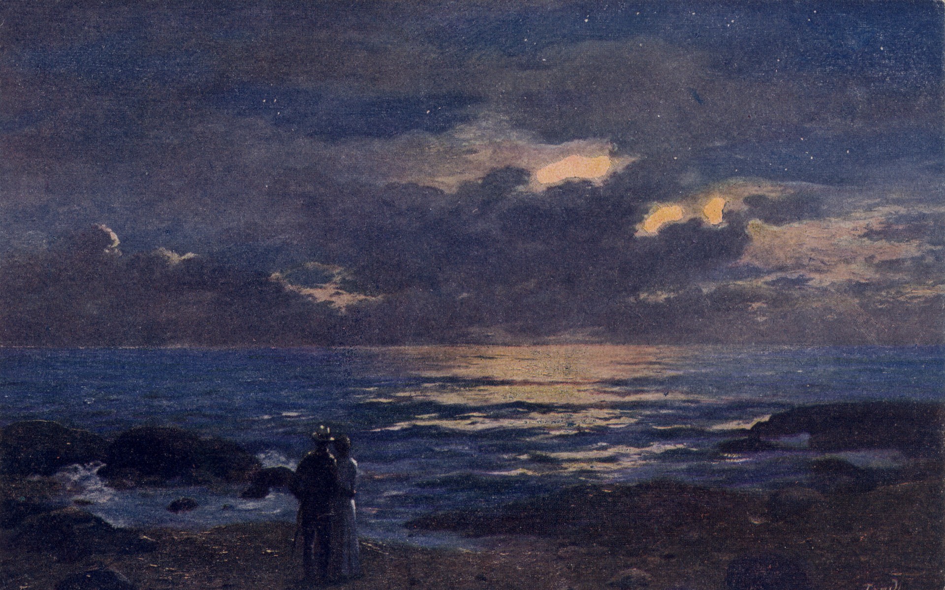 Закат на море