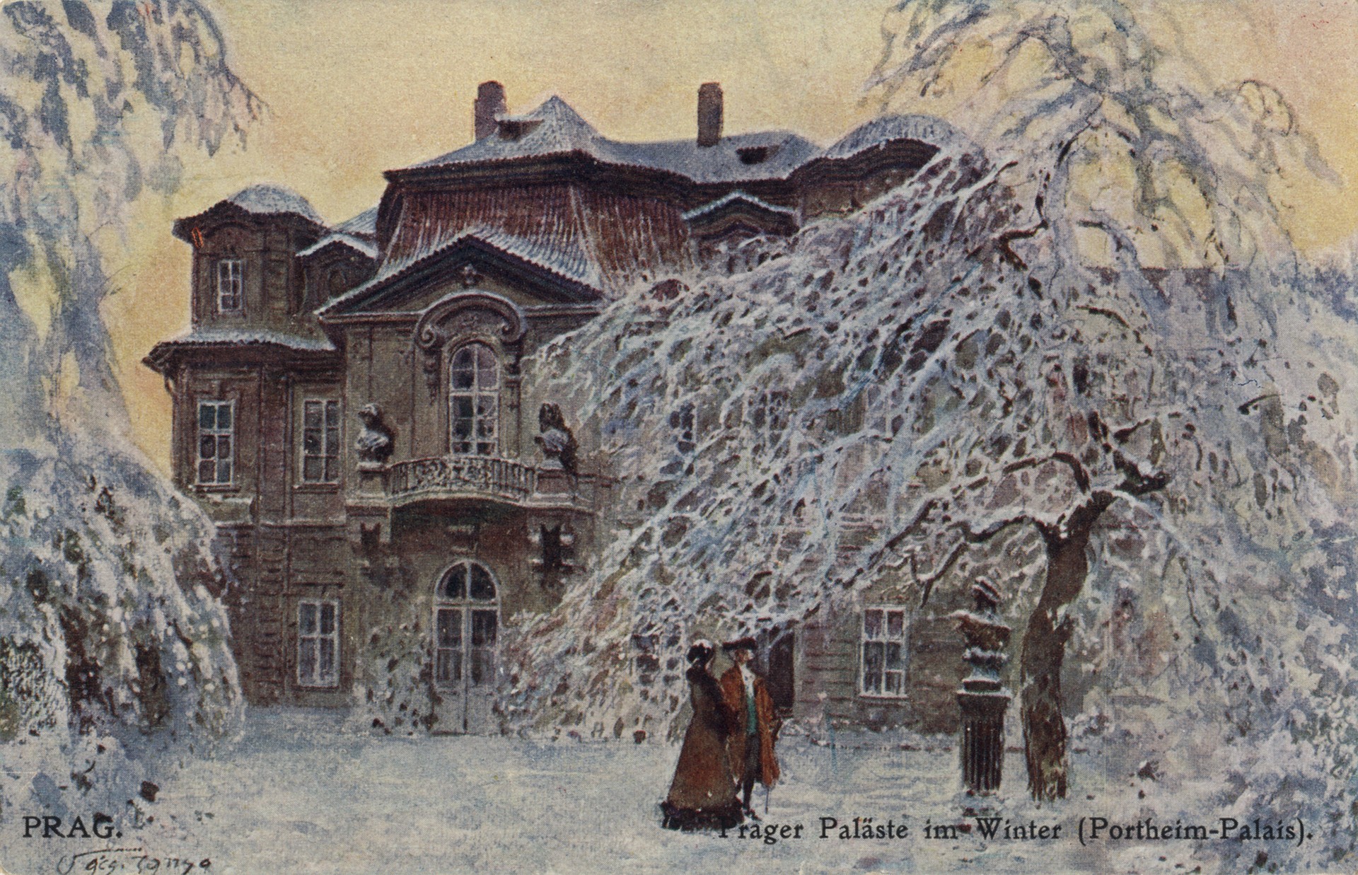 Пражский Palaste зимой