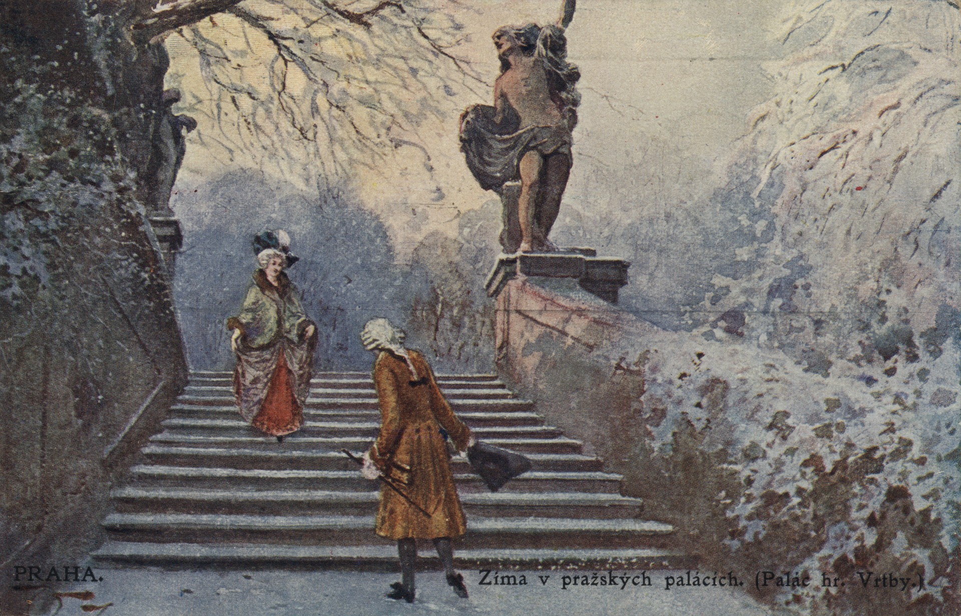 Зима в пражском парке