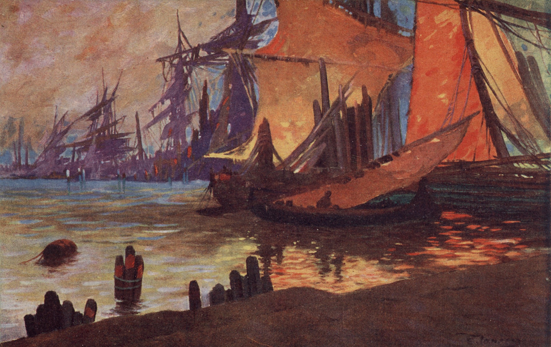 Вечер в пристани