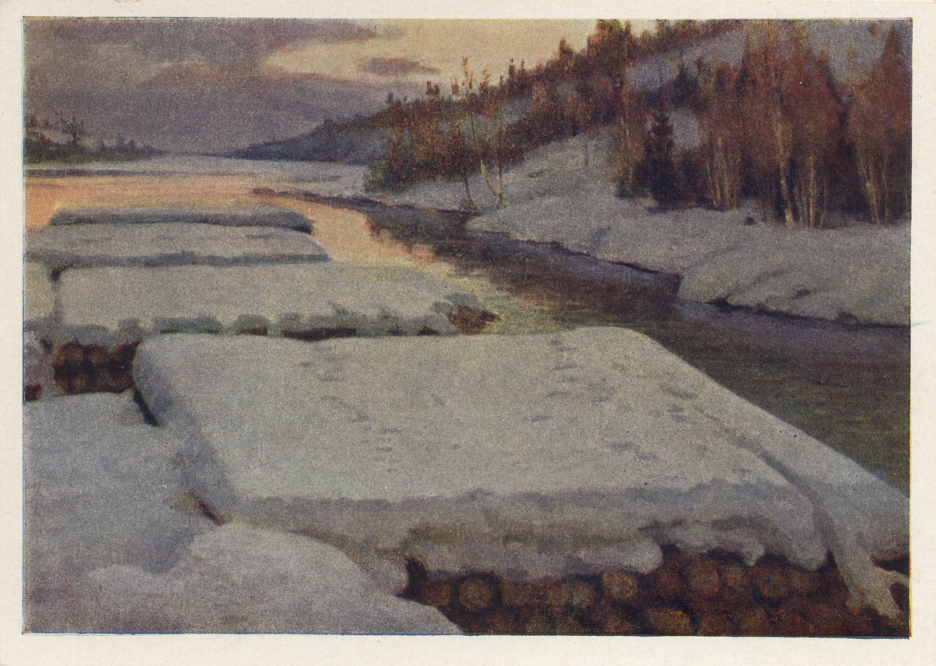 Зима на реке Кумса