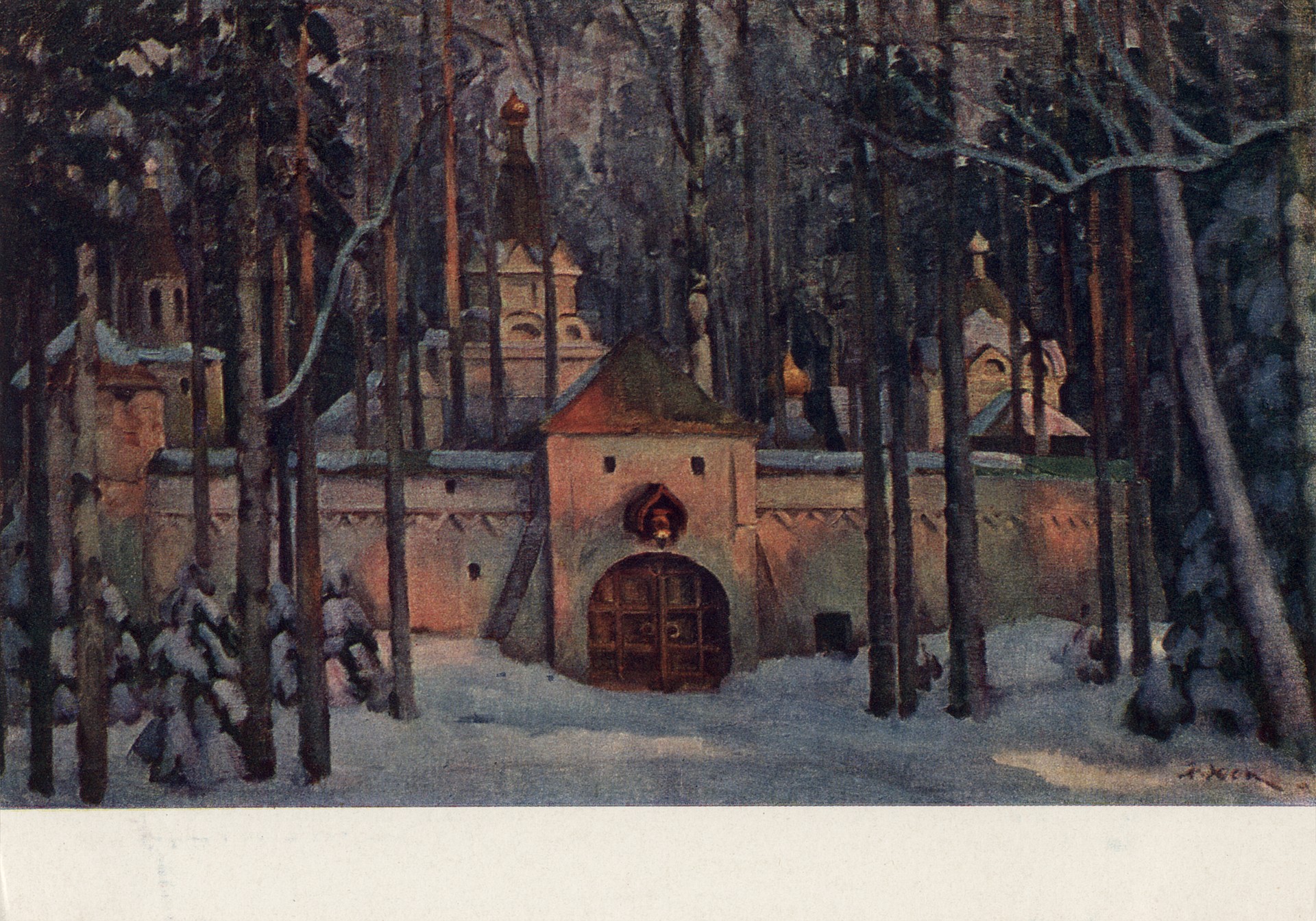 Эскиз декорации к опере М.И Глинки Иван Сусанин