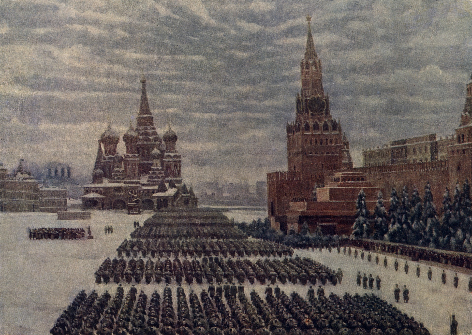 Парад на Красной площади в Москве 7 ноября 1941 года