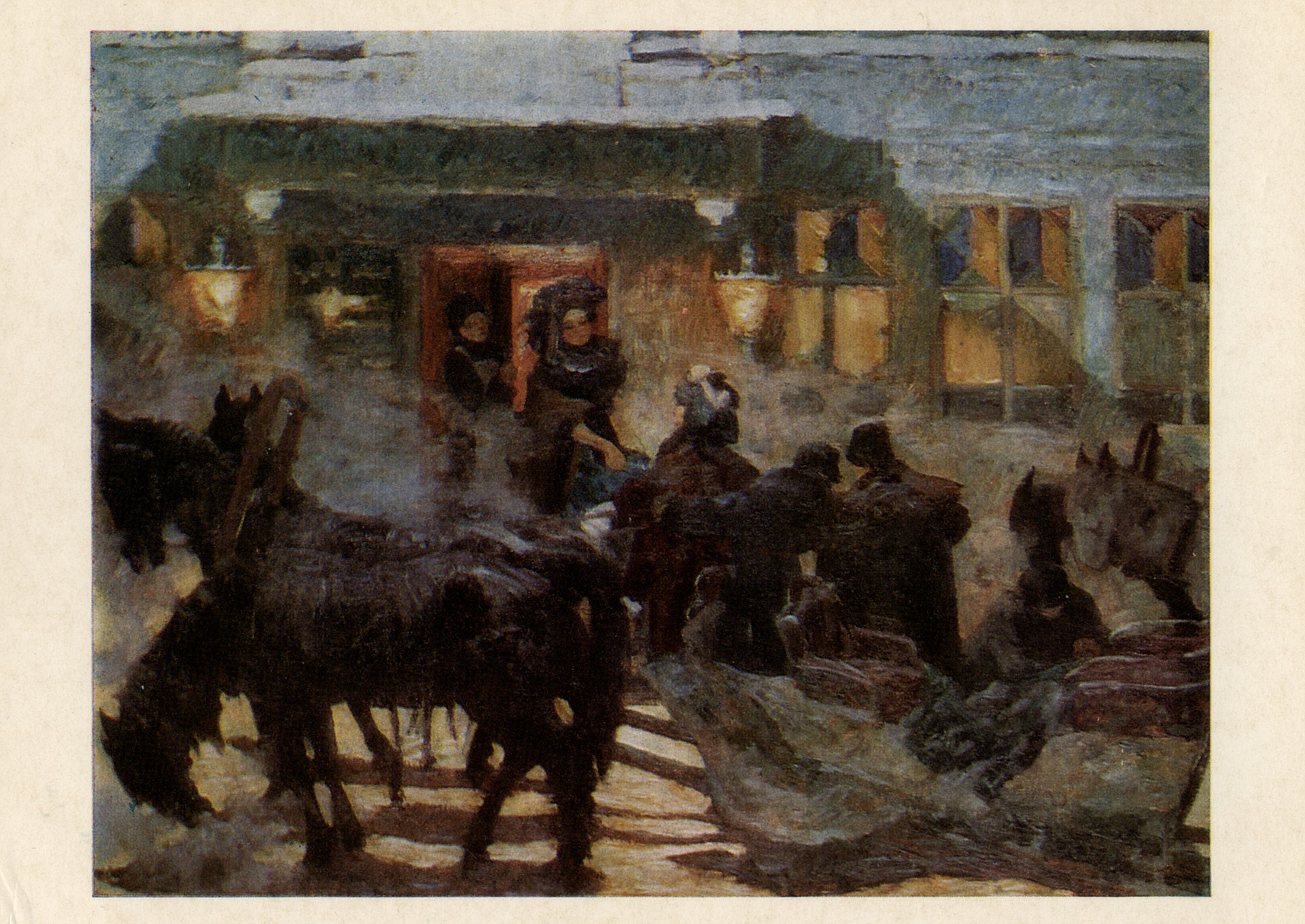 Тройка у Старого Яра зимой