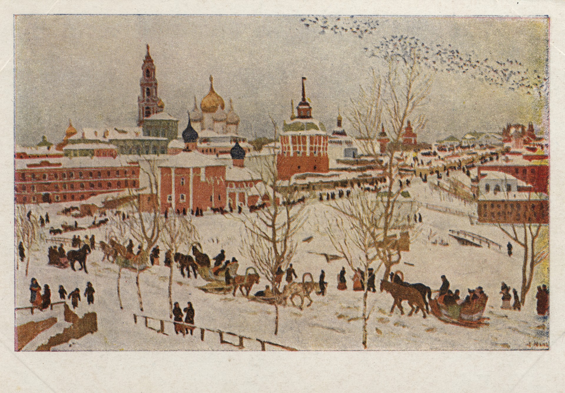 Троицкая лавра зимой