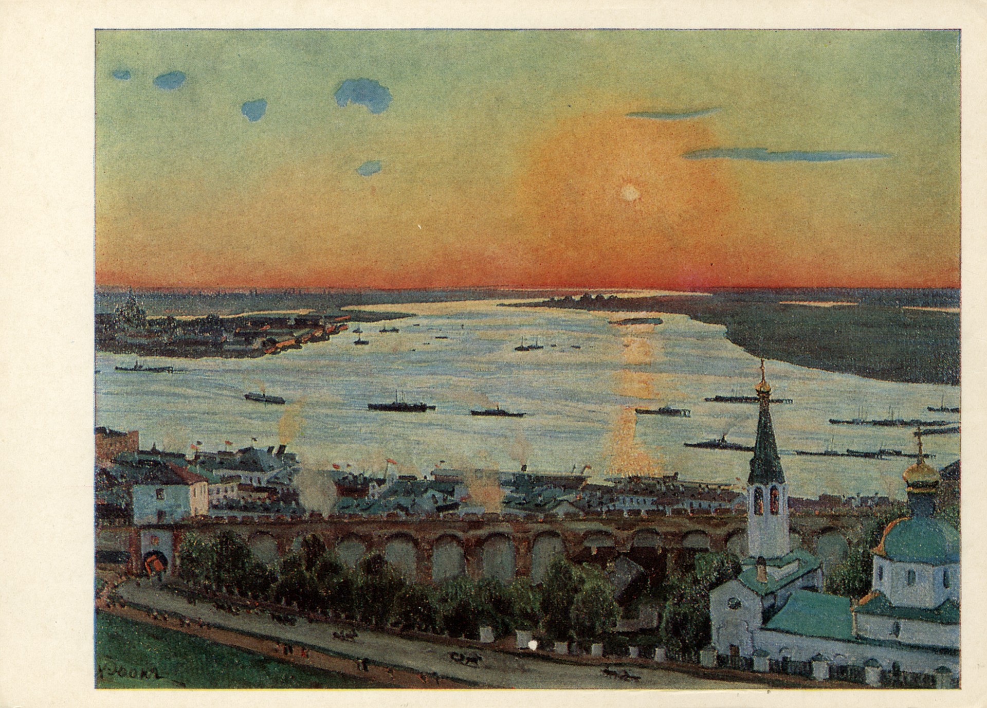 Закат на Волге. Нижний Новгород