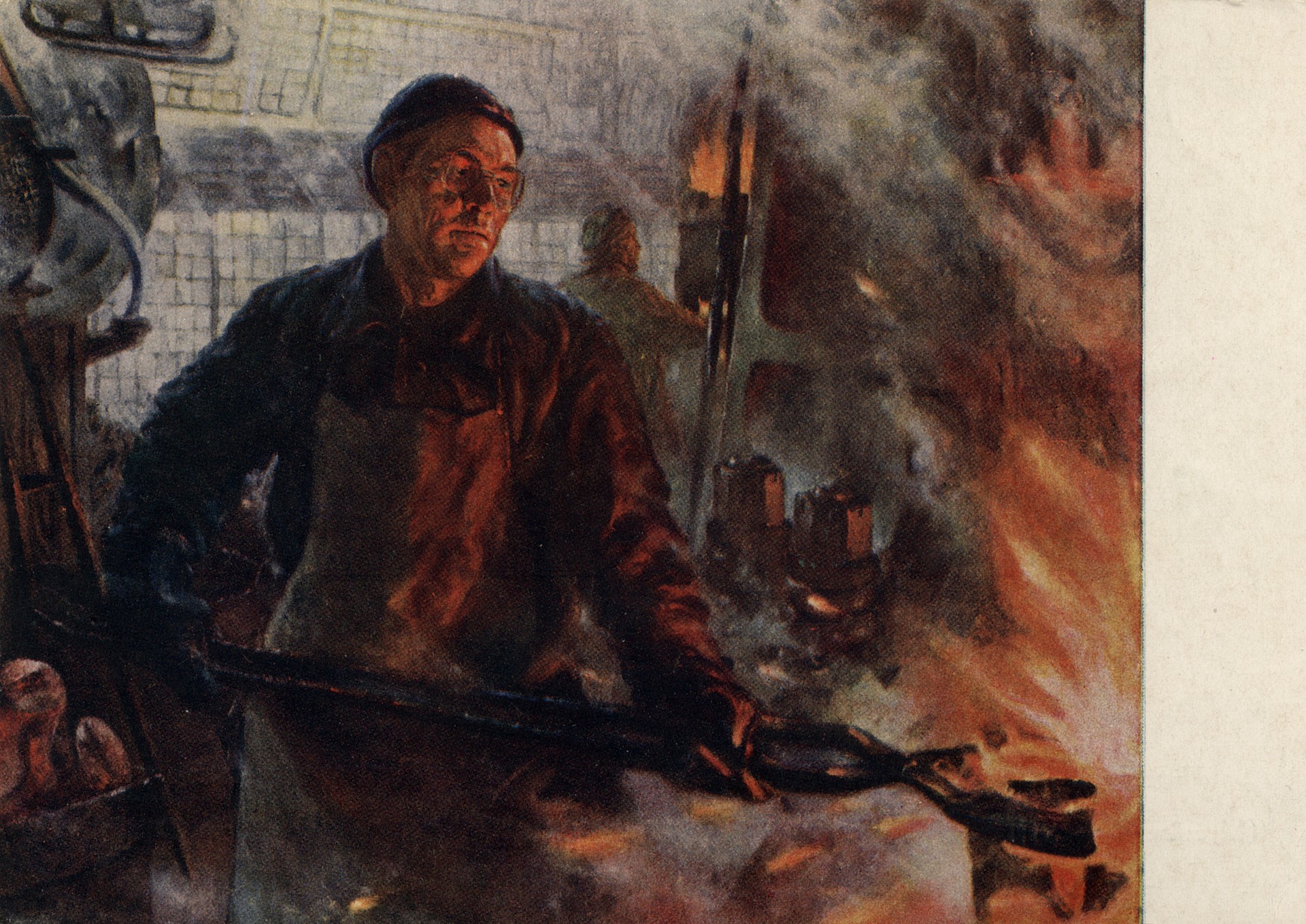 Портрет кузнеца автозавода им. Сталина А.П Демидова