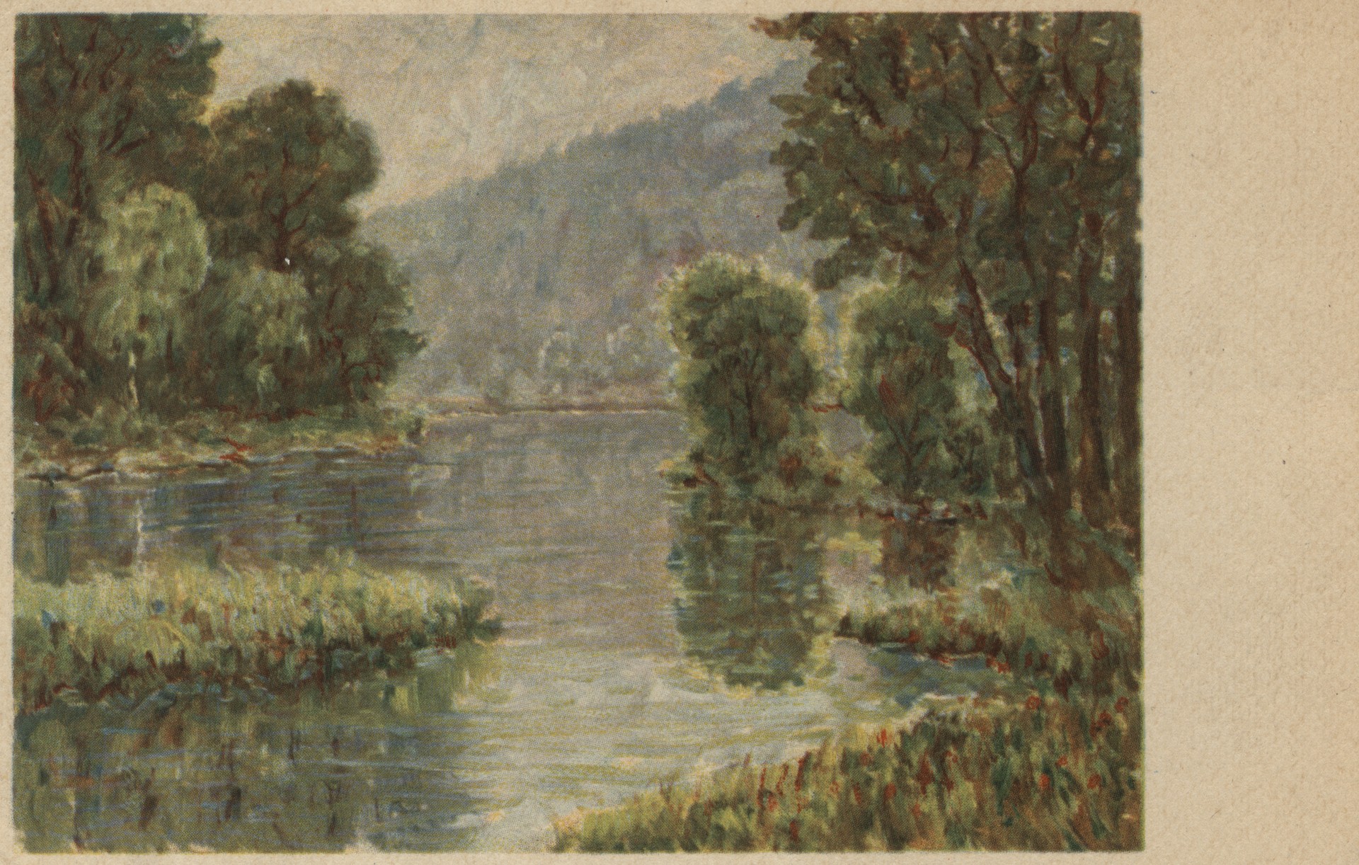 Озеро в лесу