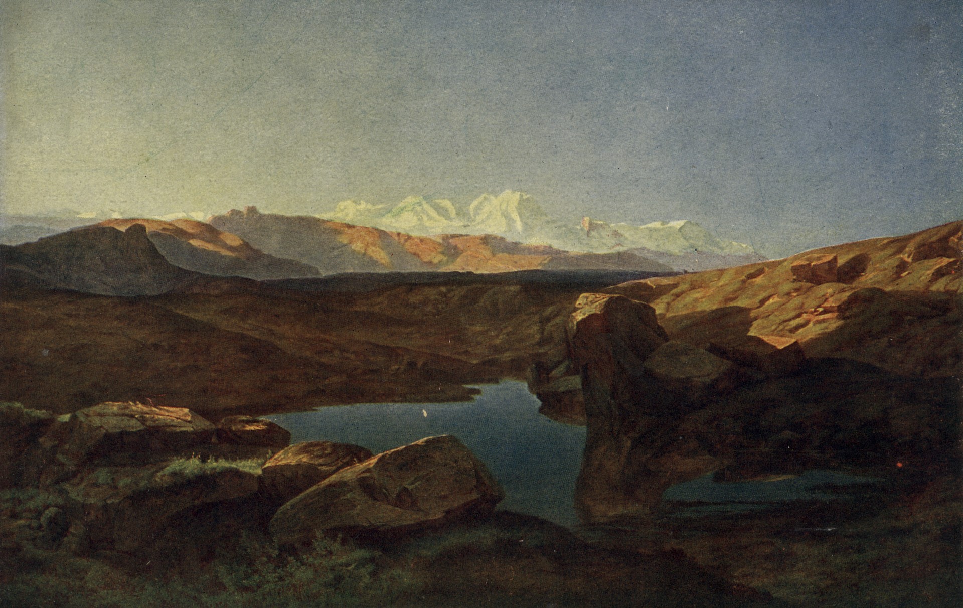 Гора Роса в солнечный день