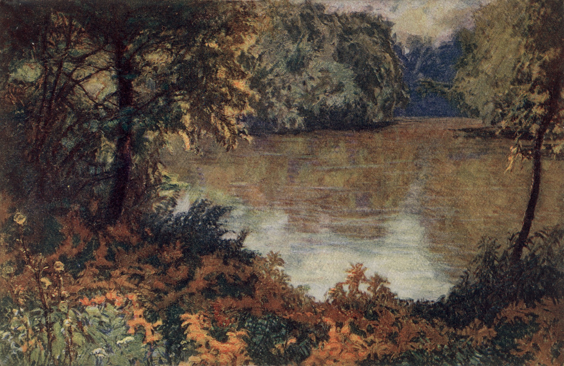 Озеро в лесу