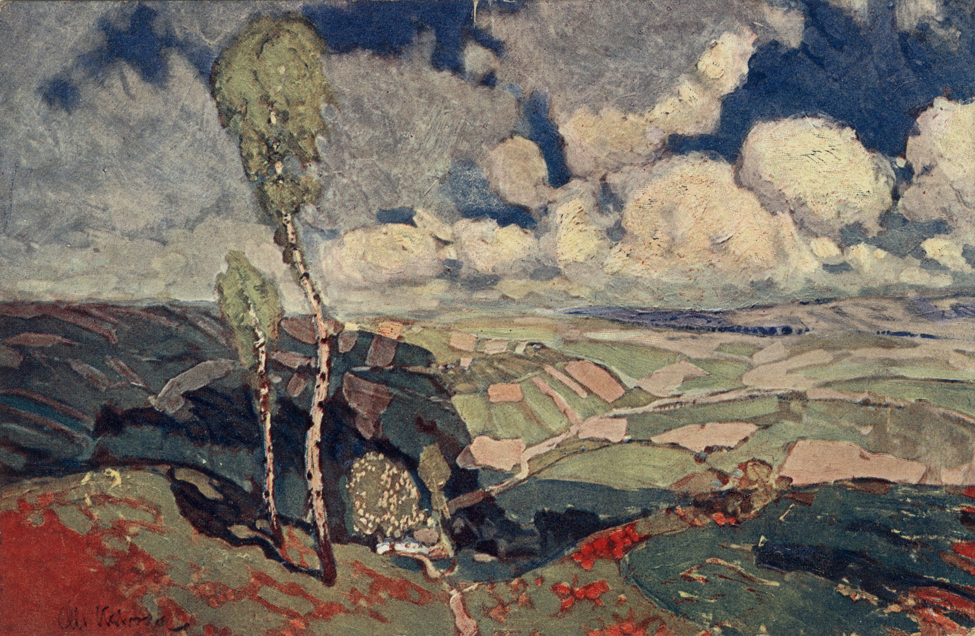 Пейзаж в долине