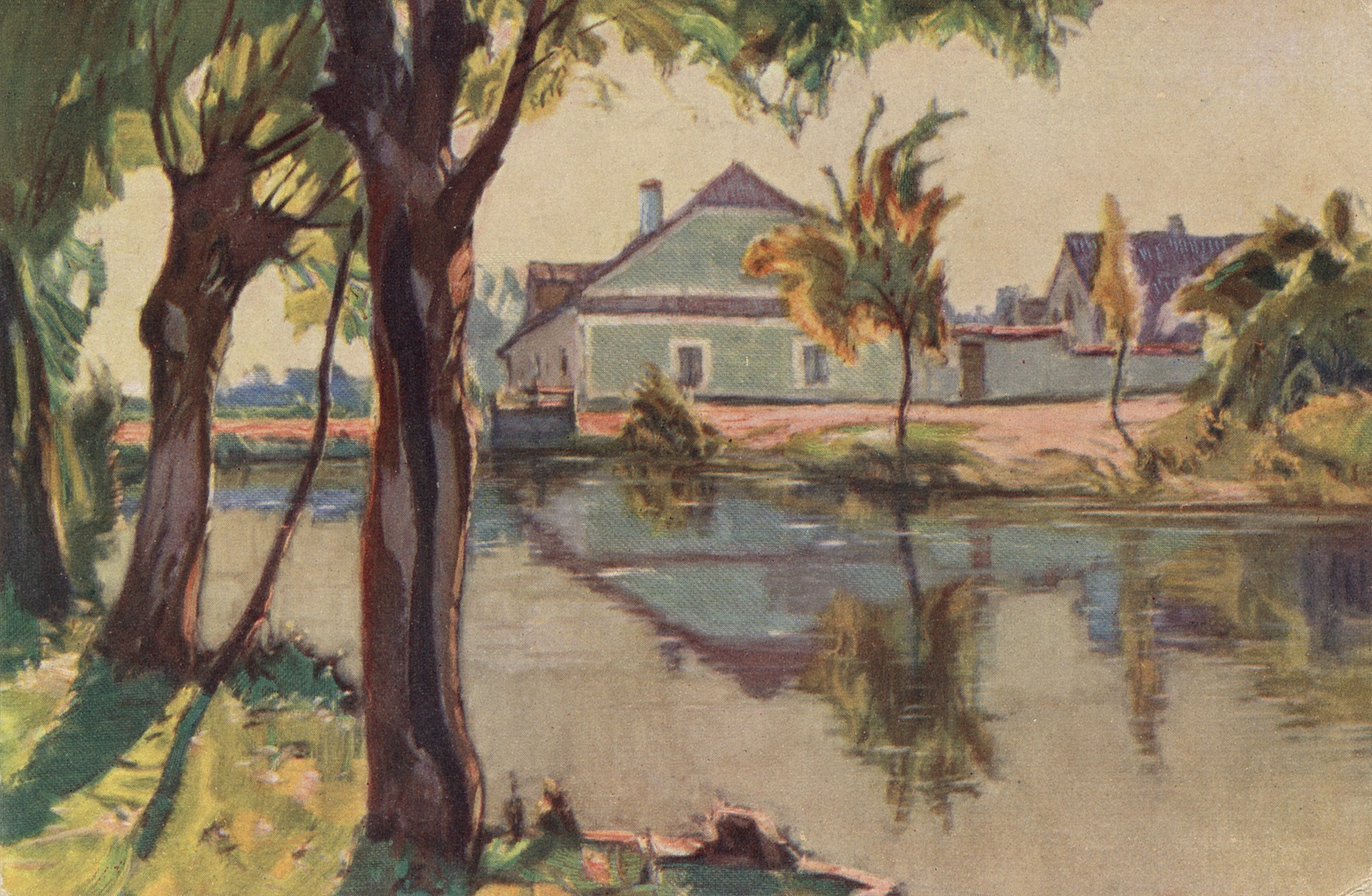 Пруд в деревне