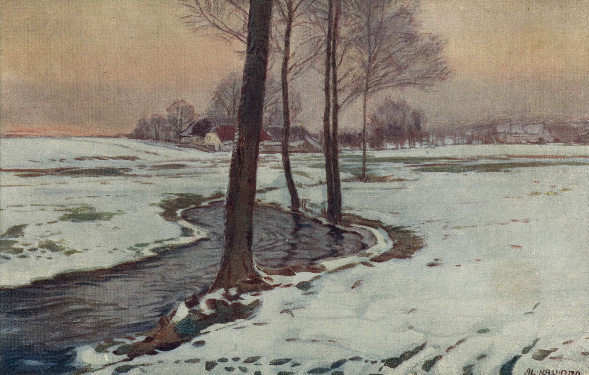 Речка зимой 2