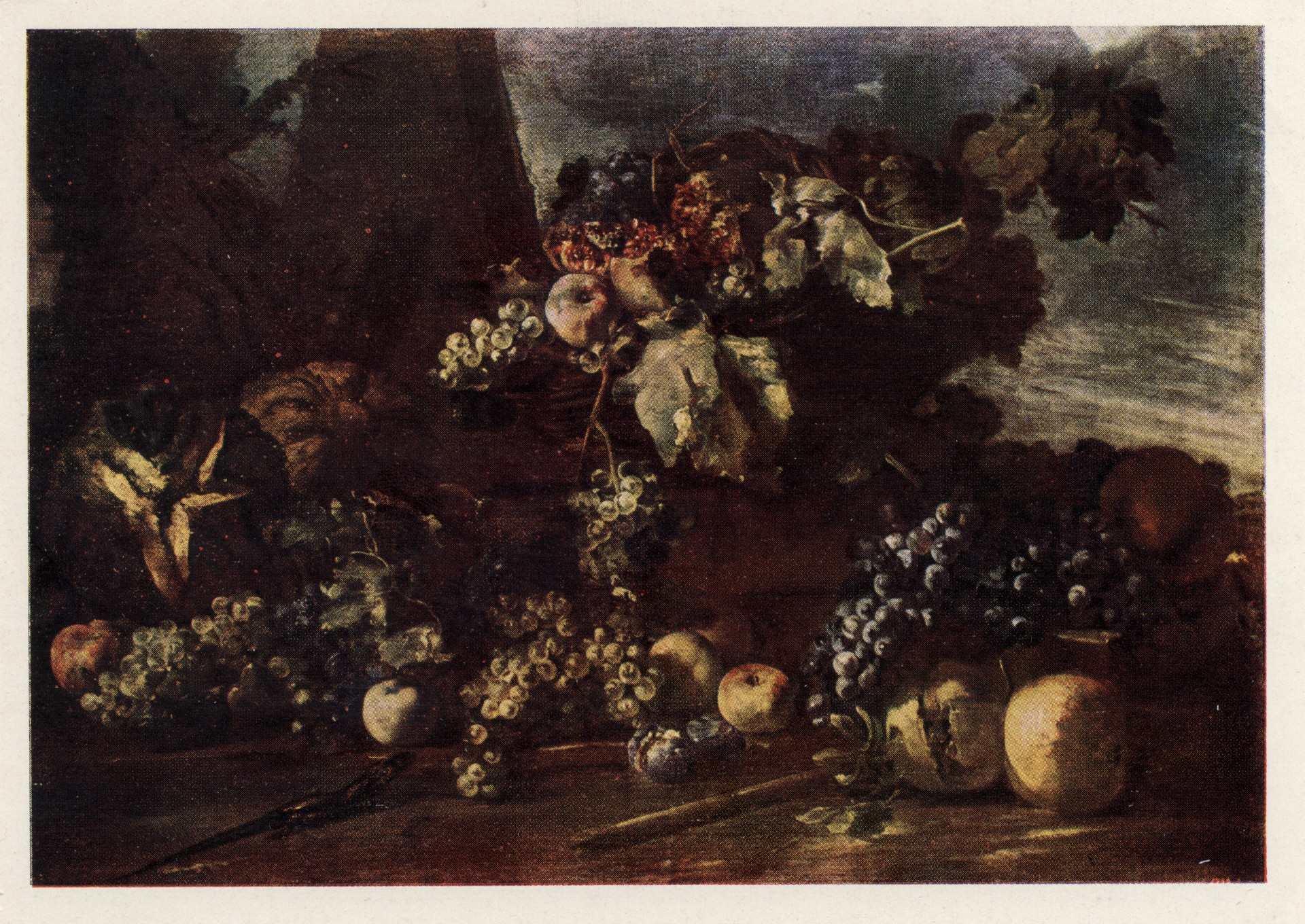 Натюрморт с виноградом