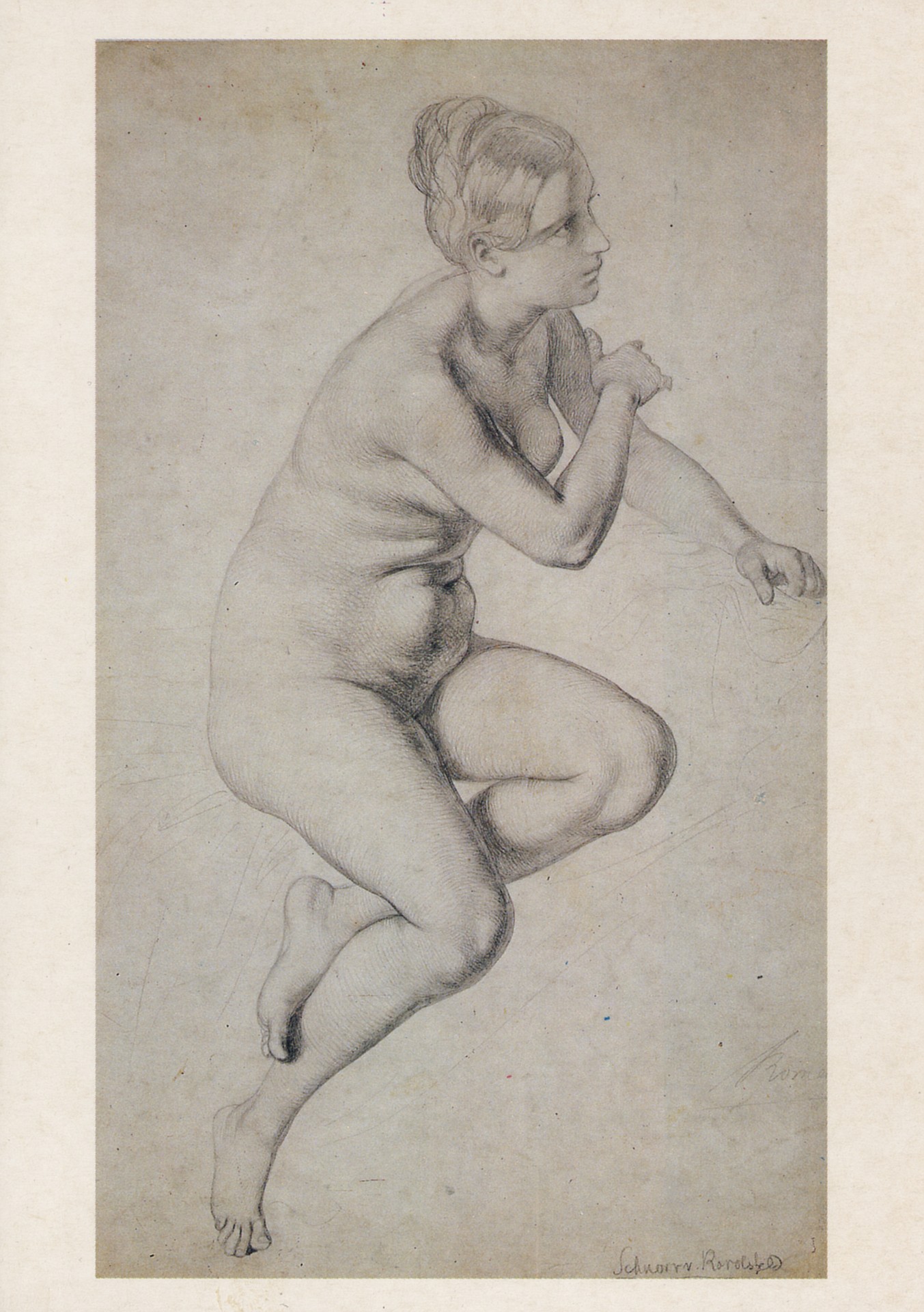 Сидящая натурщица