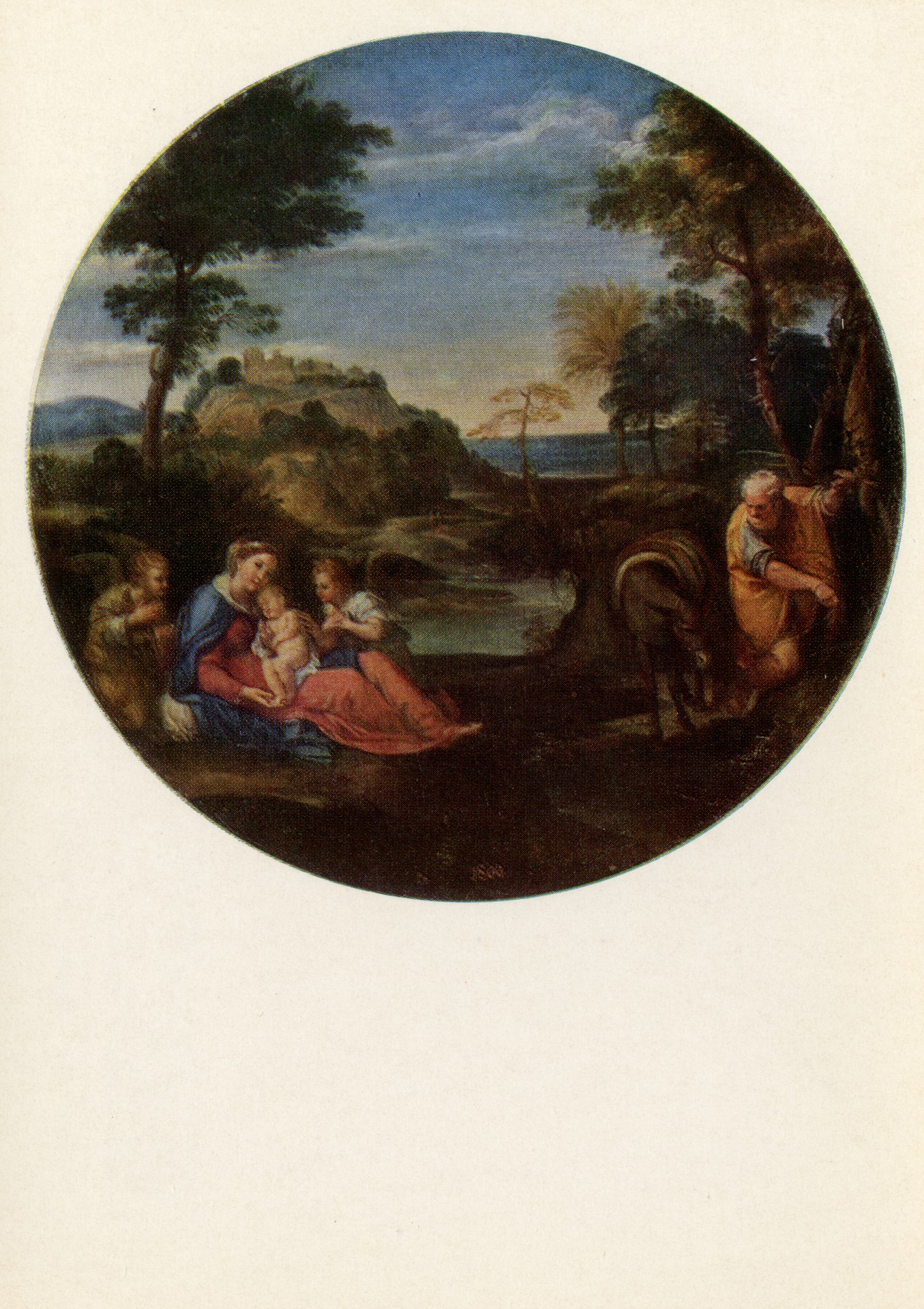 Отдых святого семейства на пути в Египет