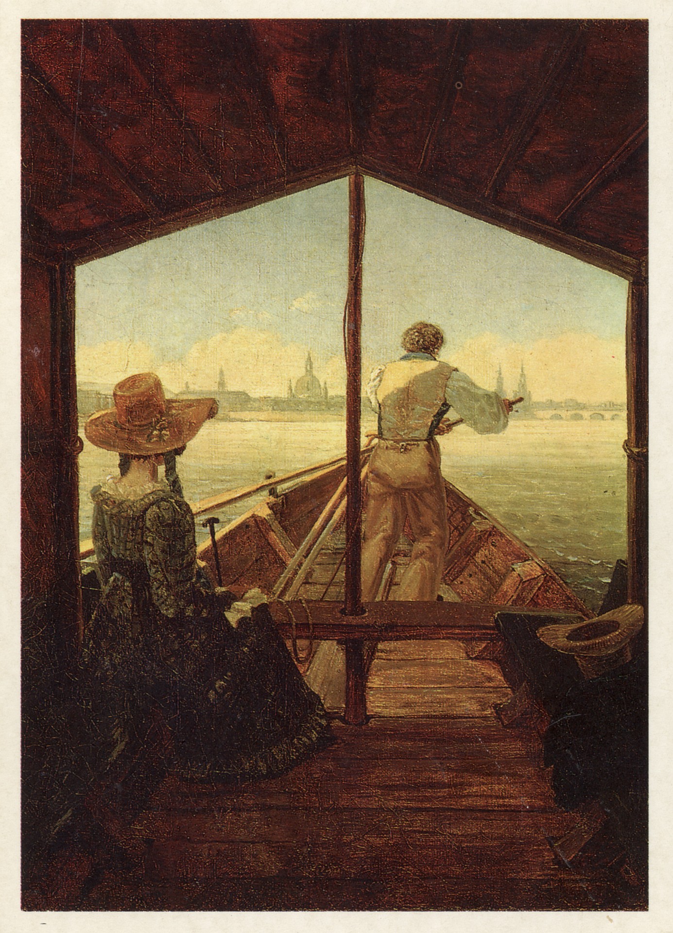 У берегов Эльбы в Дрездене. 1827