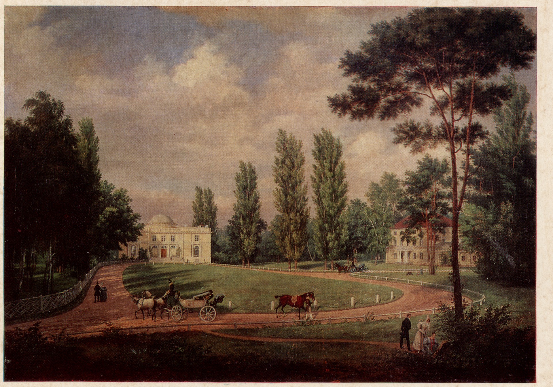 Вид дворца в Натолине