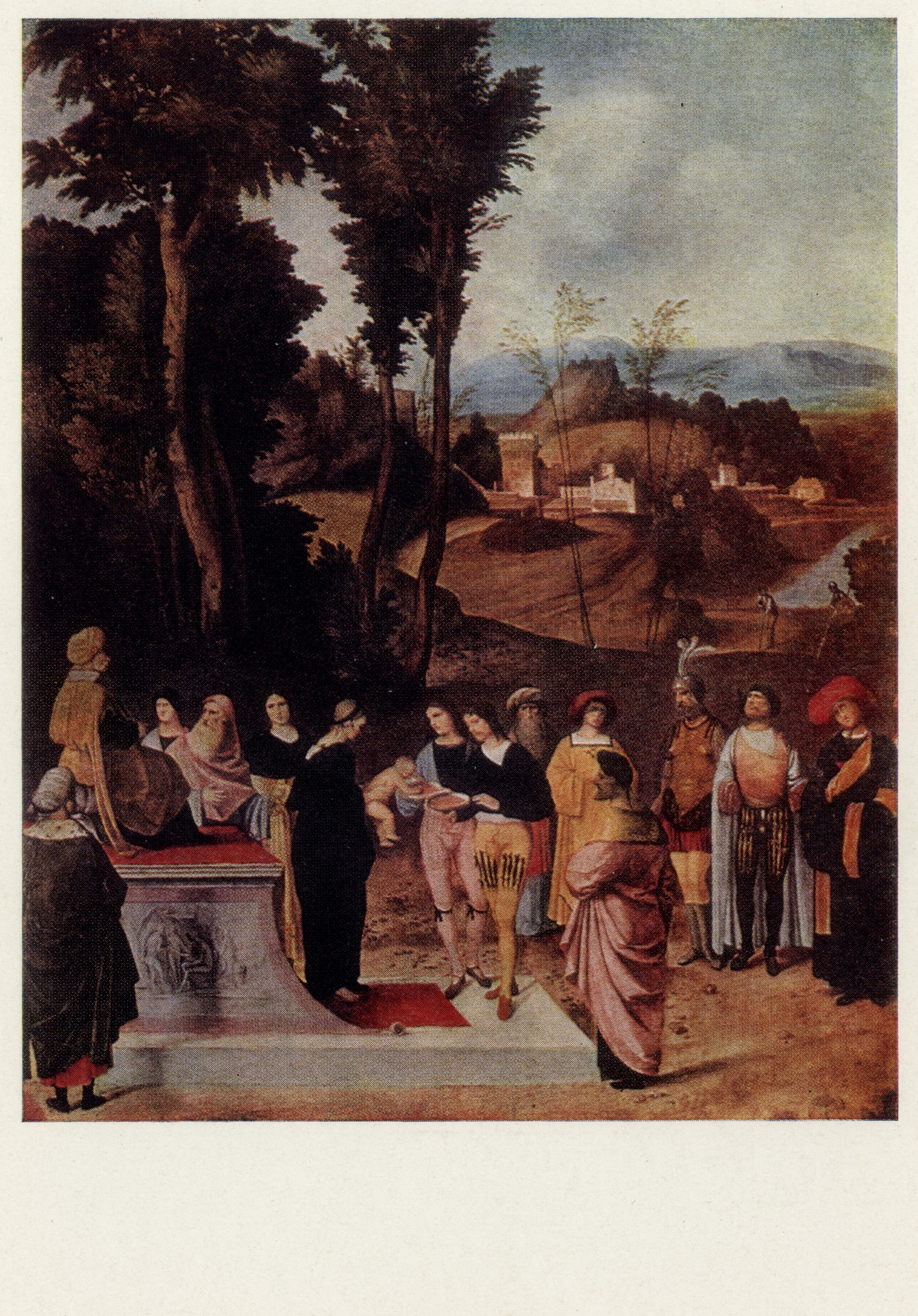 Испытание младенца Моисея золотом