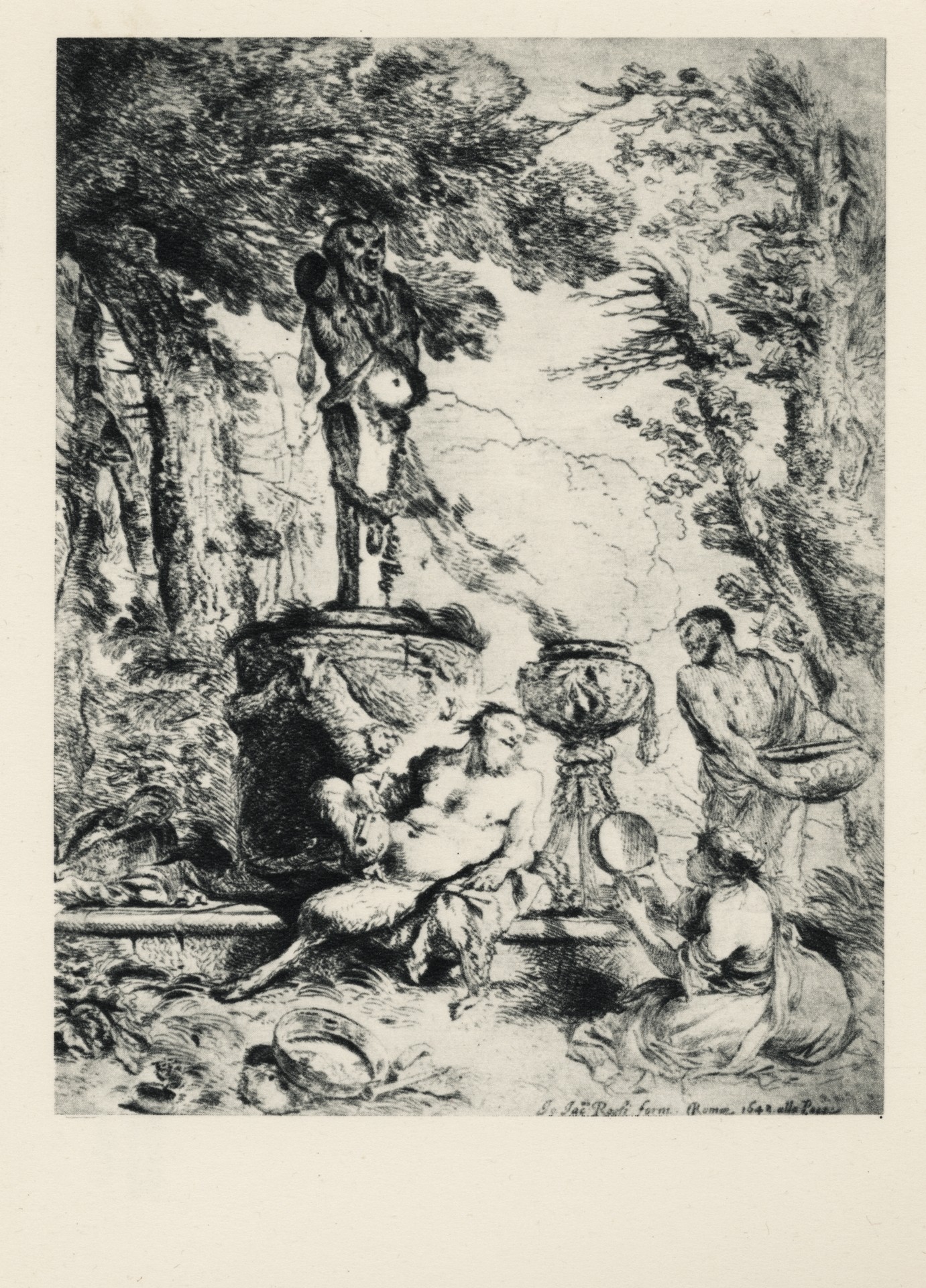 Сатиры, приносящие дары