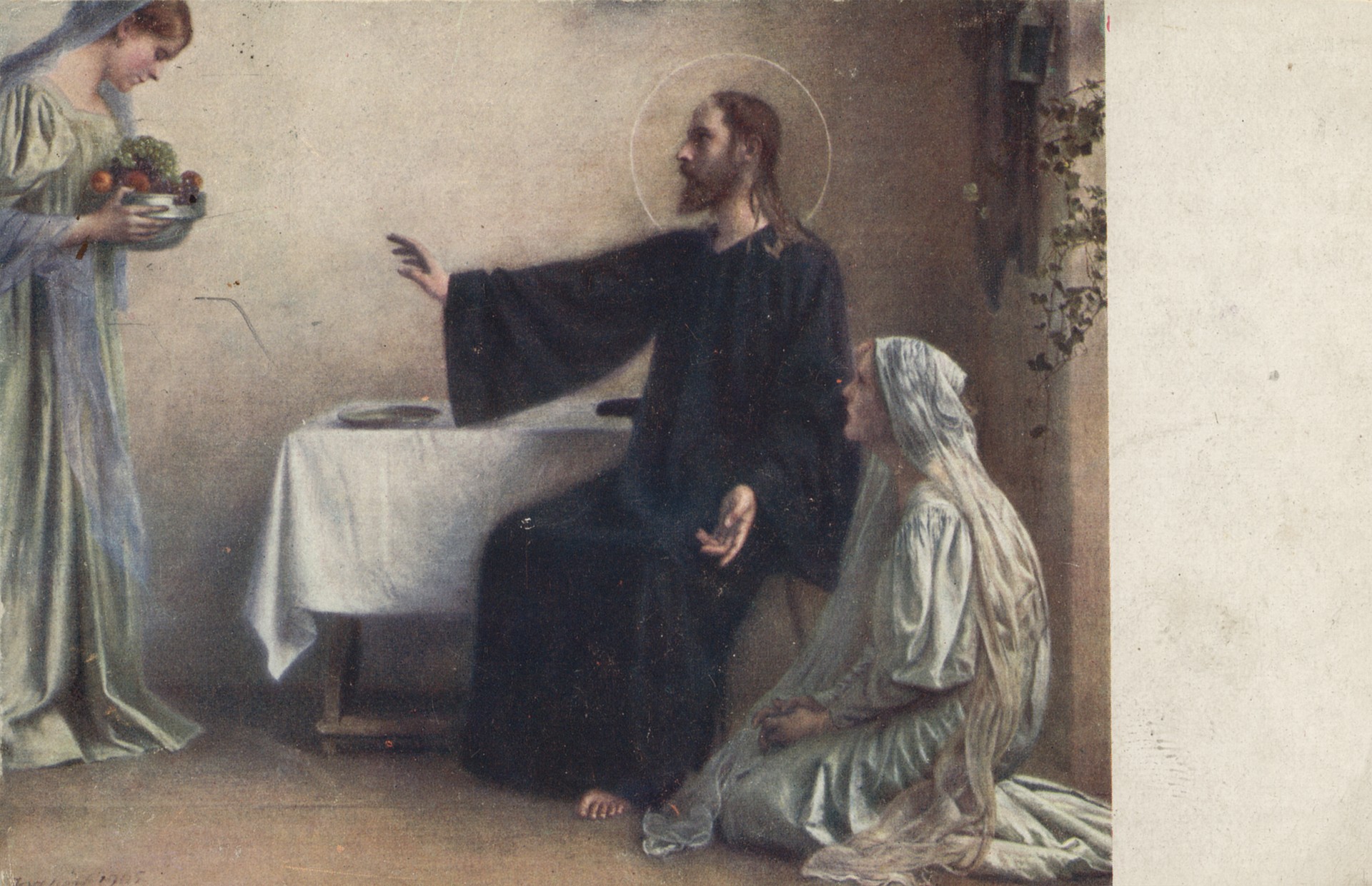 Христос, Мария и Марта