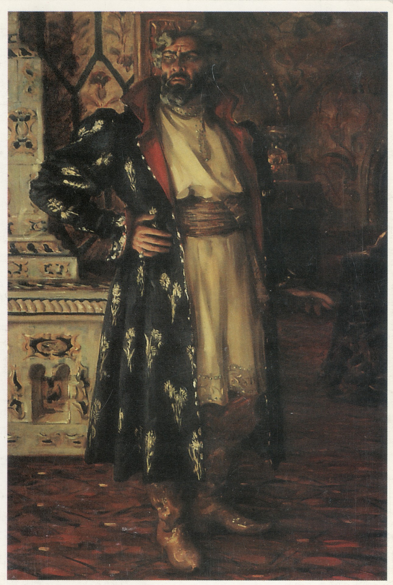 Портрет Ф.И Шаляпина в роли Бориса Годунова