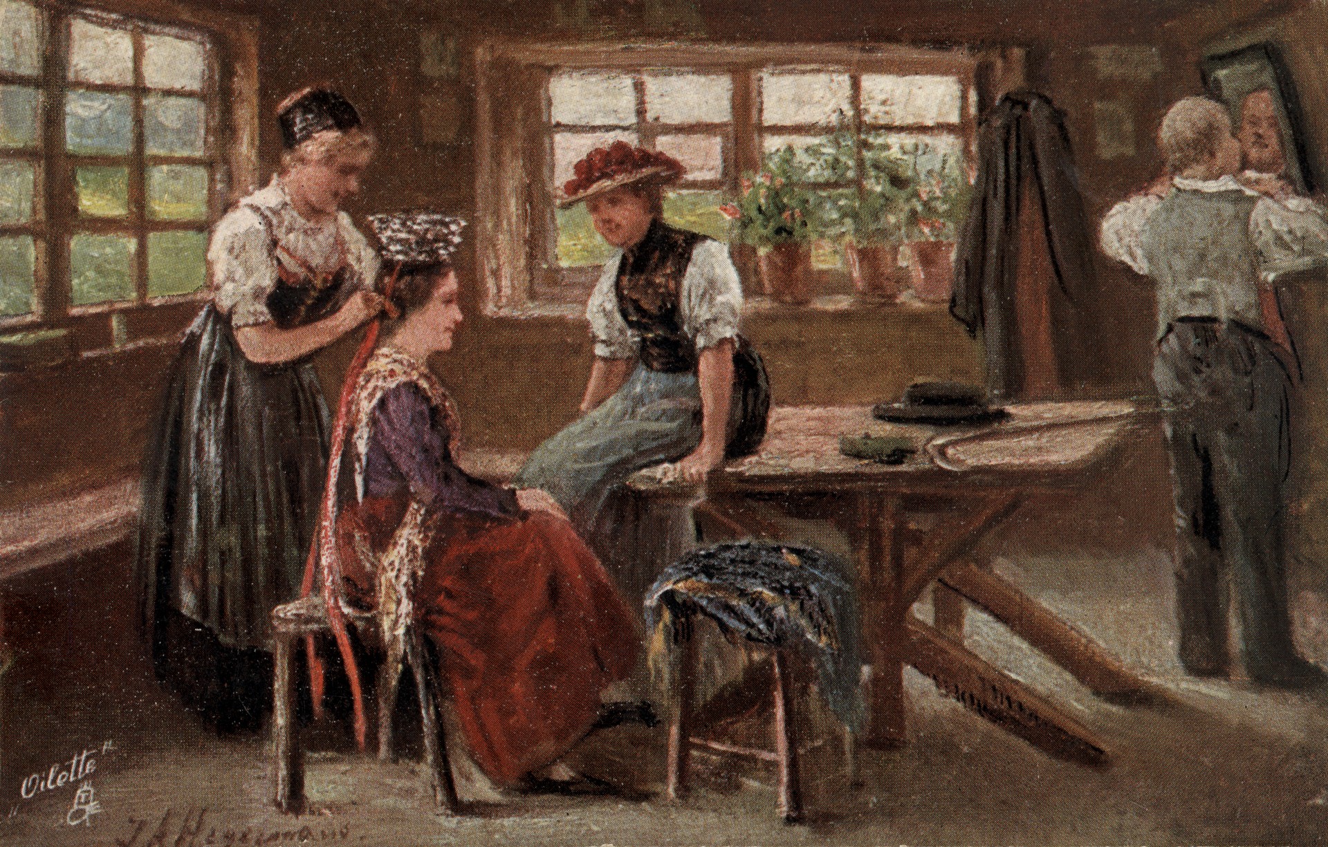 Перед выходом в церковь