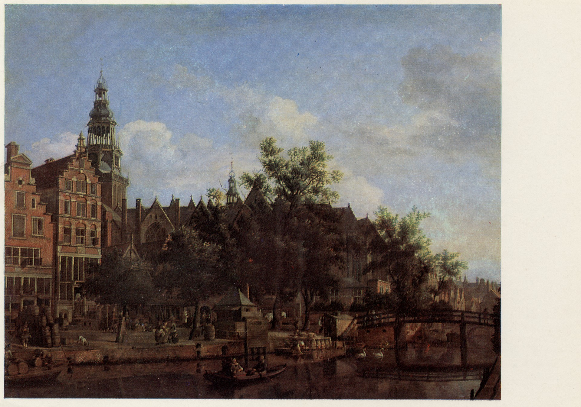 Мост и замок в Амстердаме