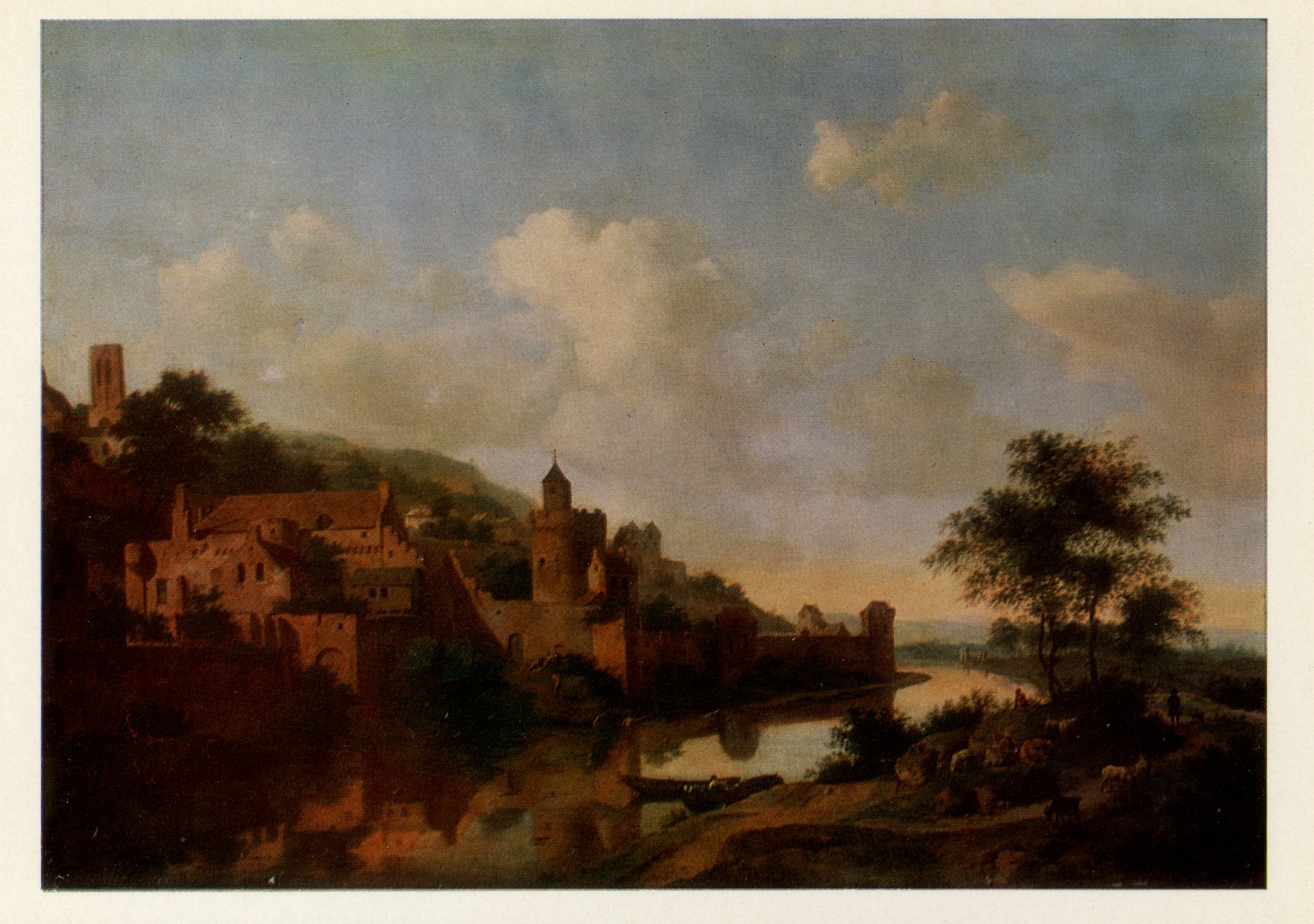 Укреплённый замок на берегу реки