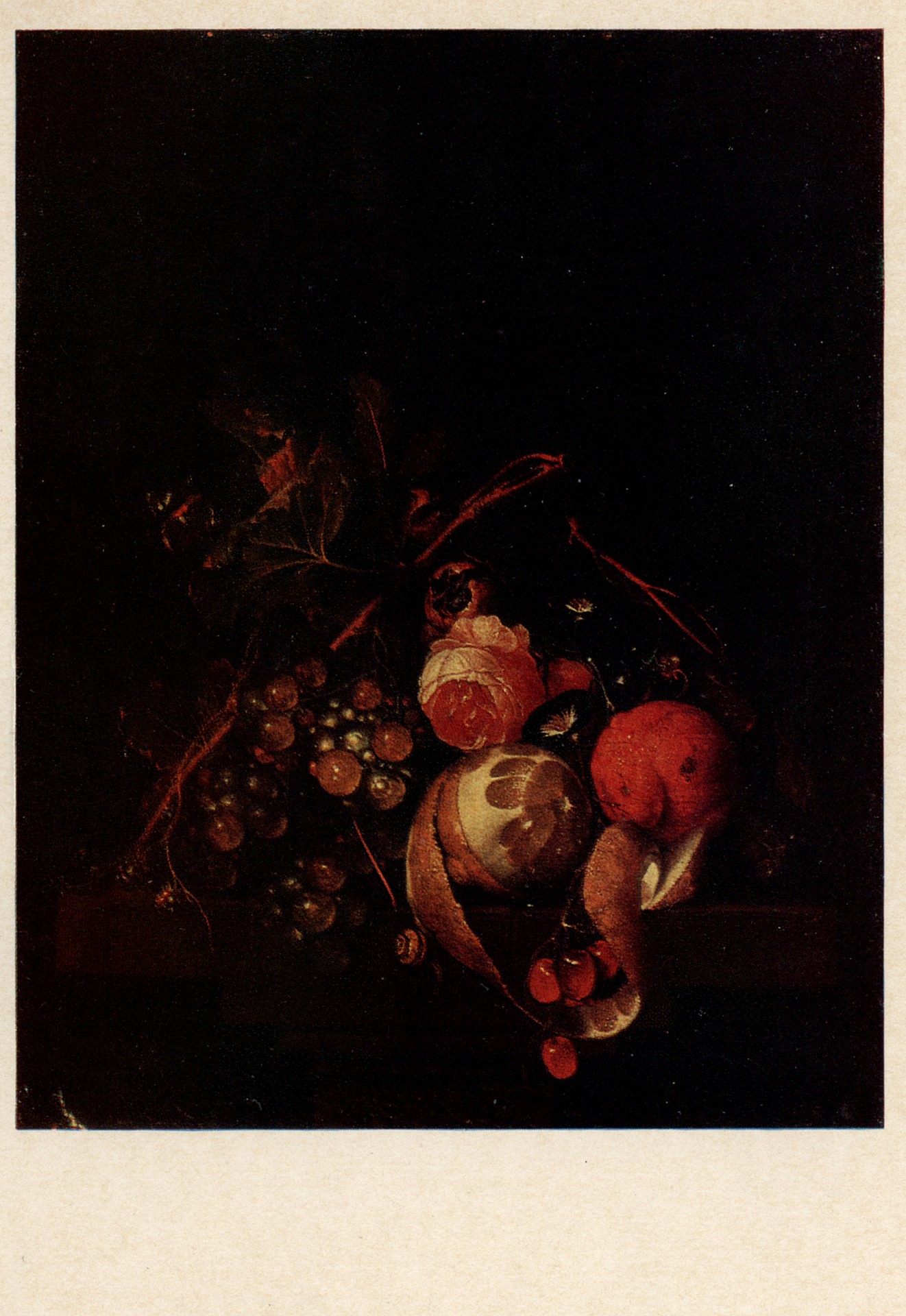 Натюрморт. Фрукты и цветы