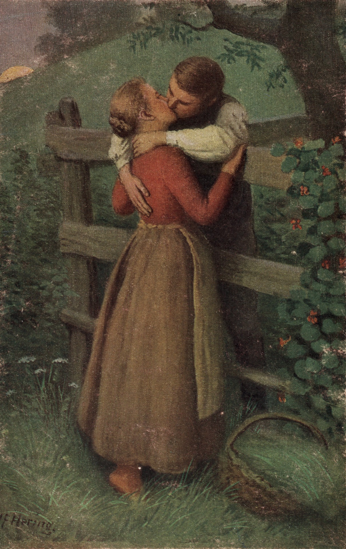 Дети целуются