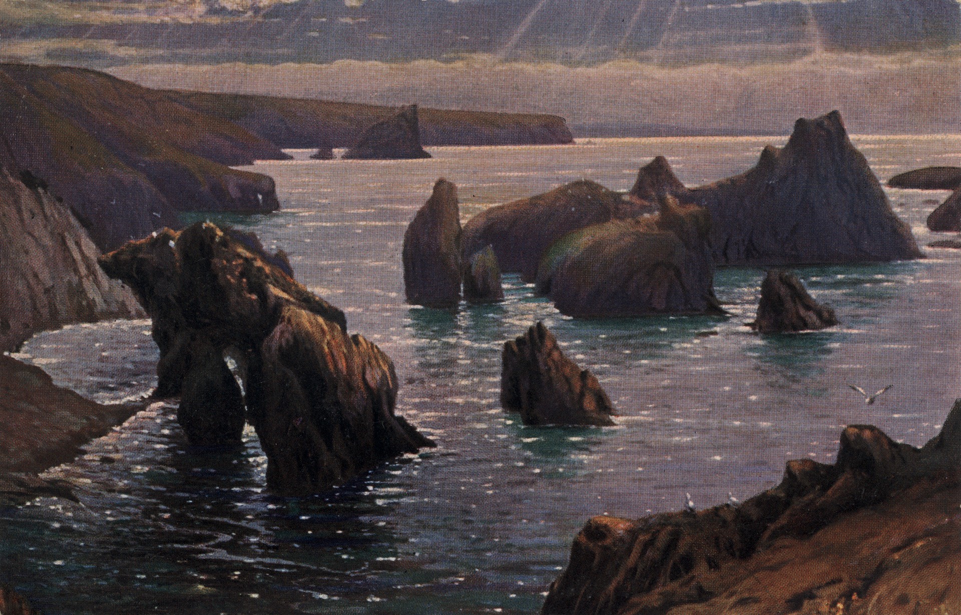 Световой эффект на море