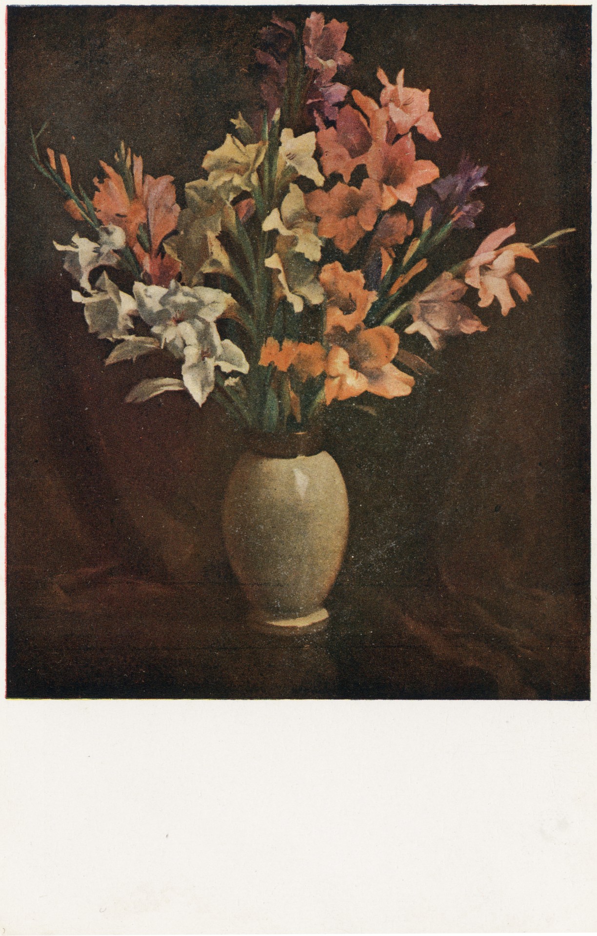 Ваза с гладиолусами