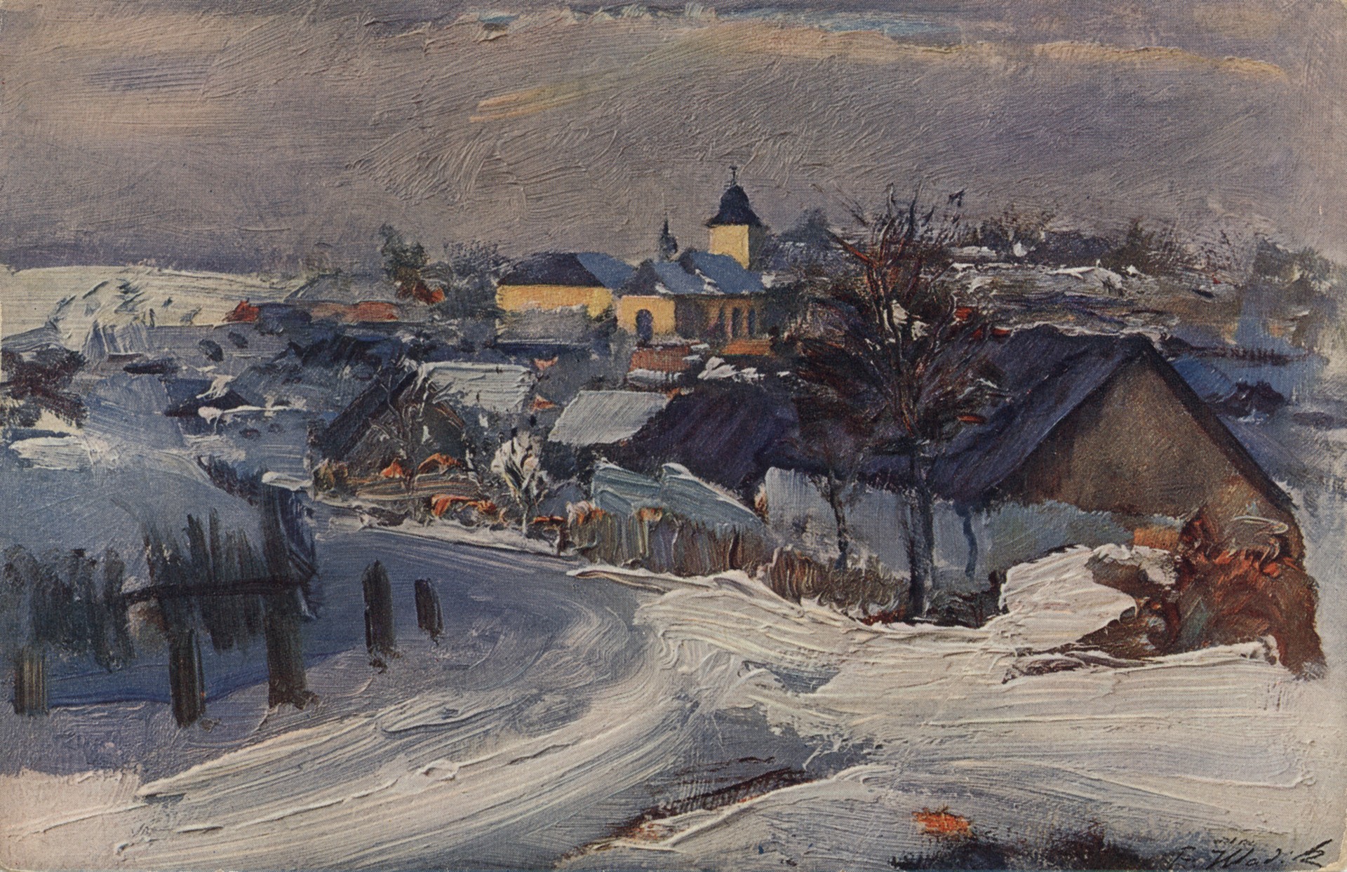 Зима на Чешскоморавской высоте