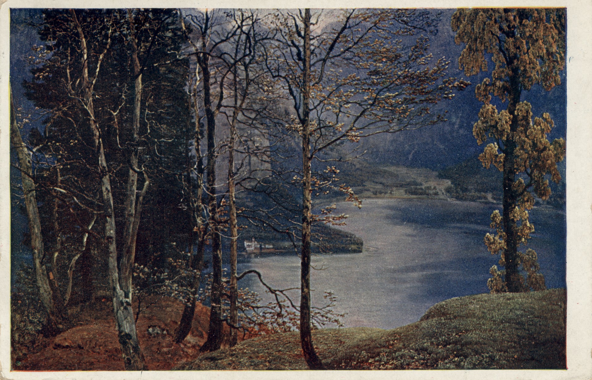 Пейзаж. Вид на озеро