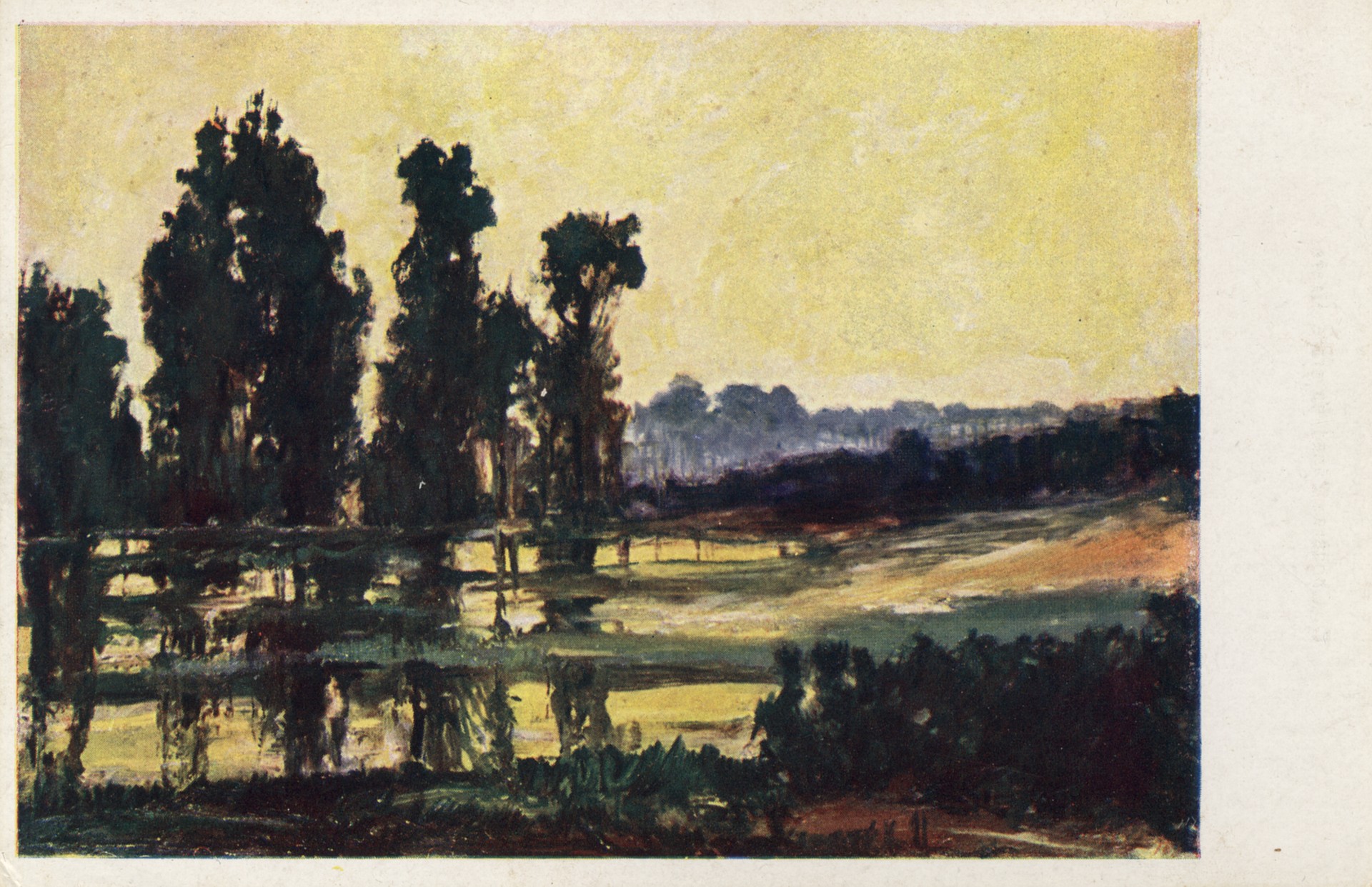 Закат на старом озере