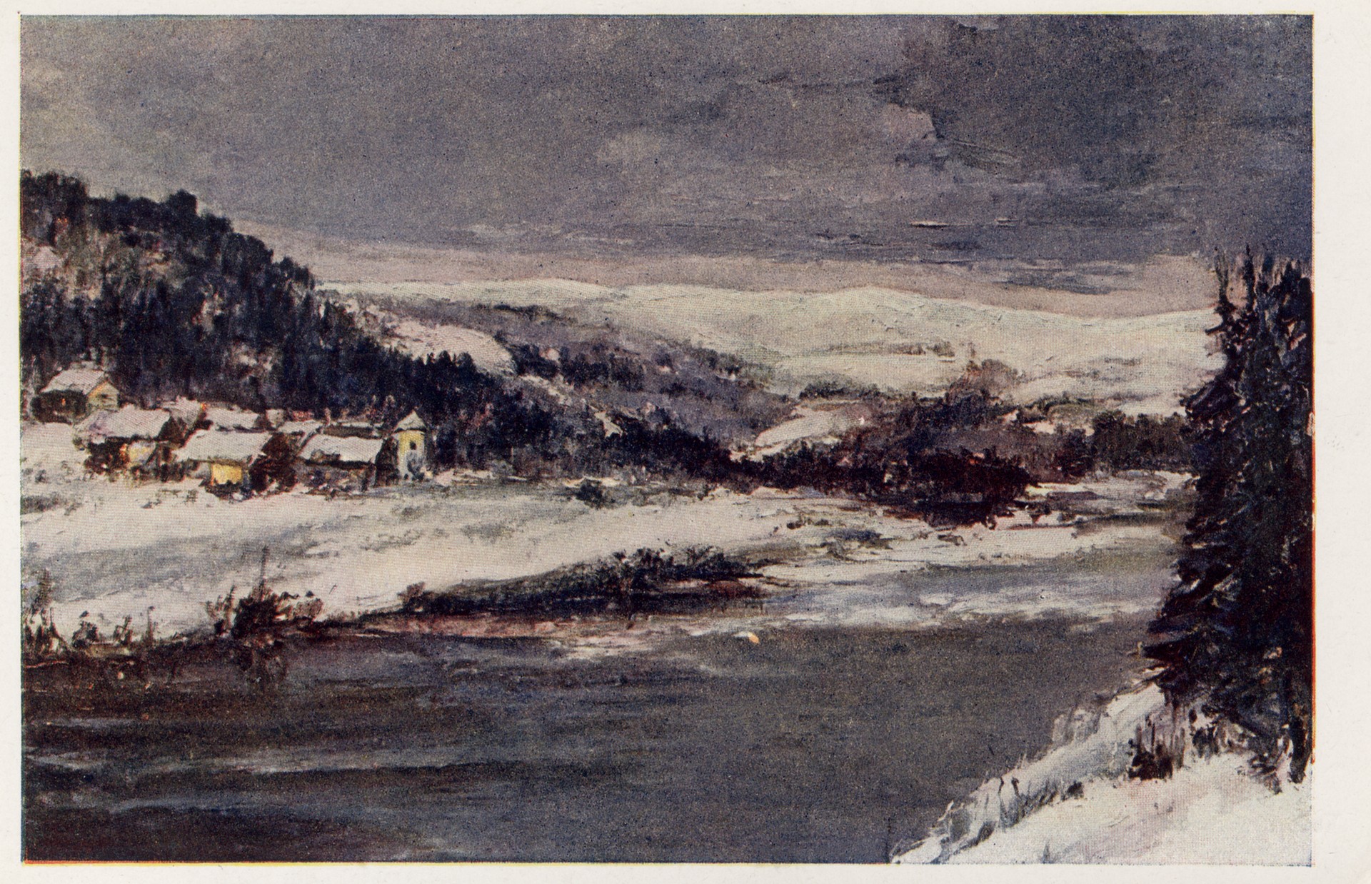 Зима на Чешскоморавской высоте