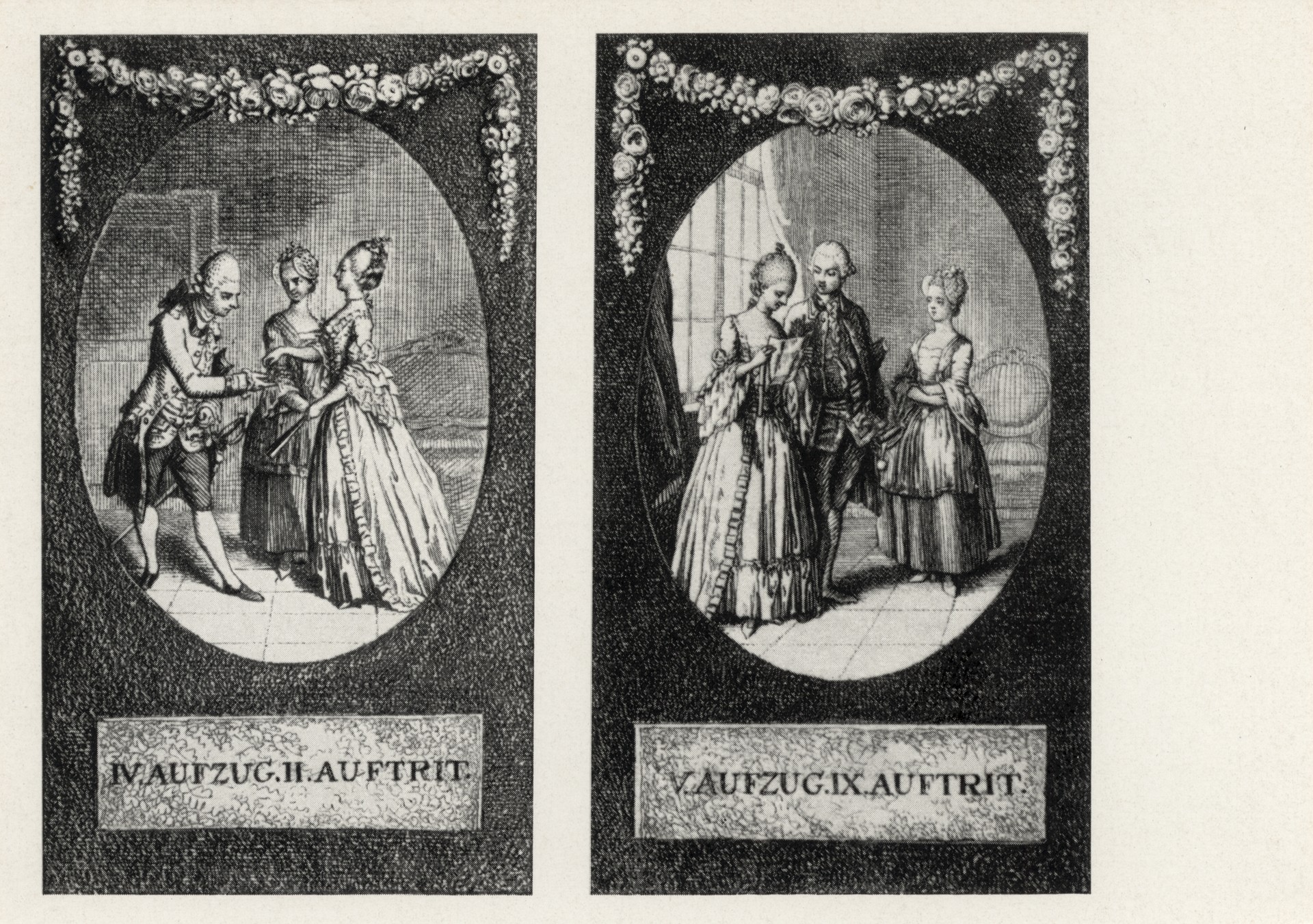 Иллюстрация к драме Лессинга - Эмилия Галотти. Офорт