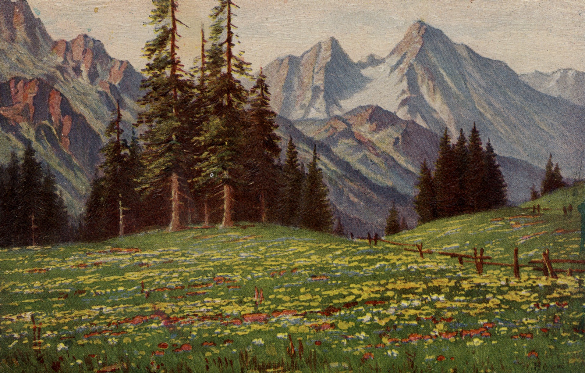 Вид в Альпах