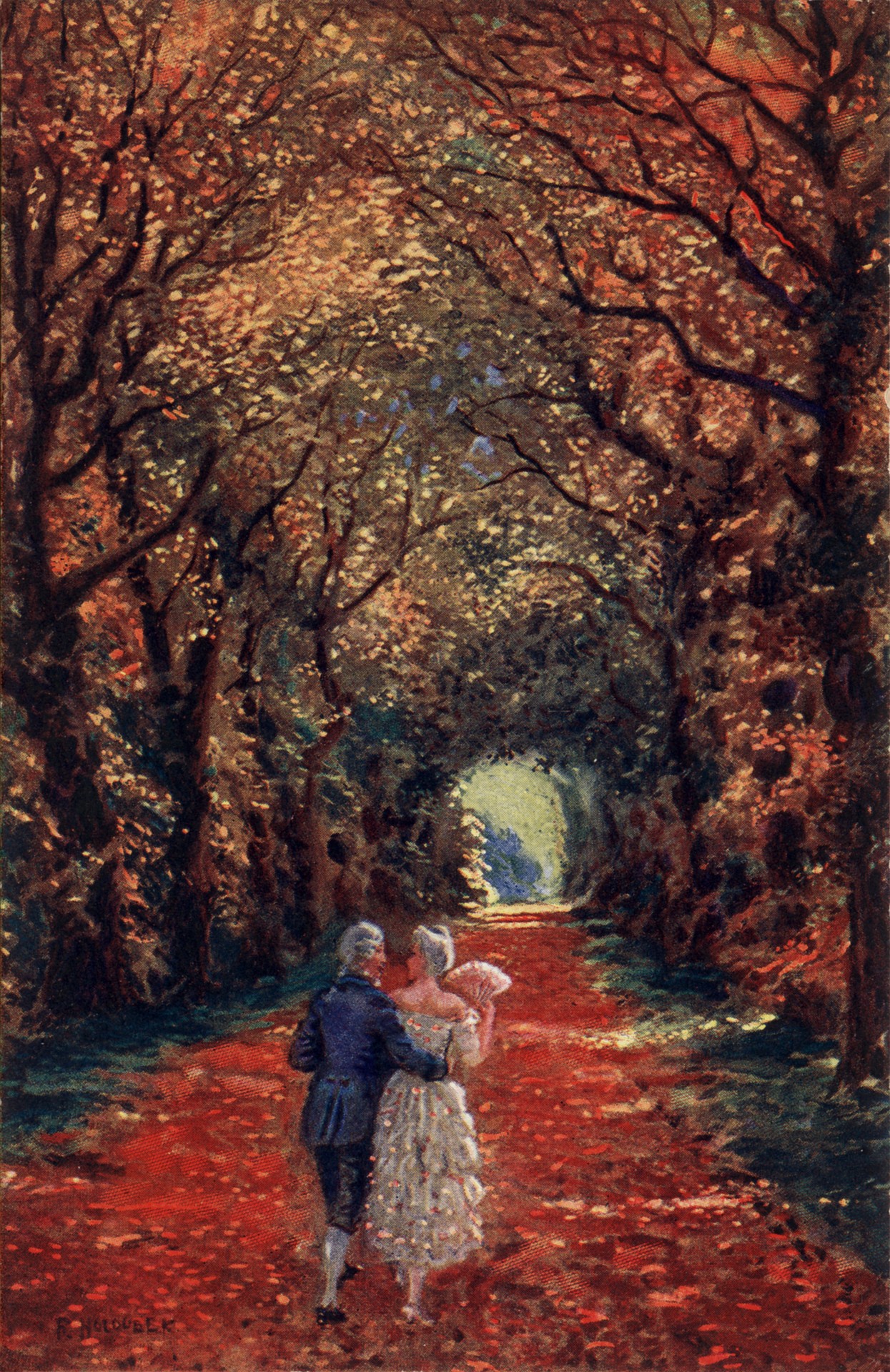 Гуляние пожилой пары