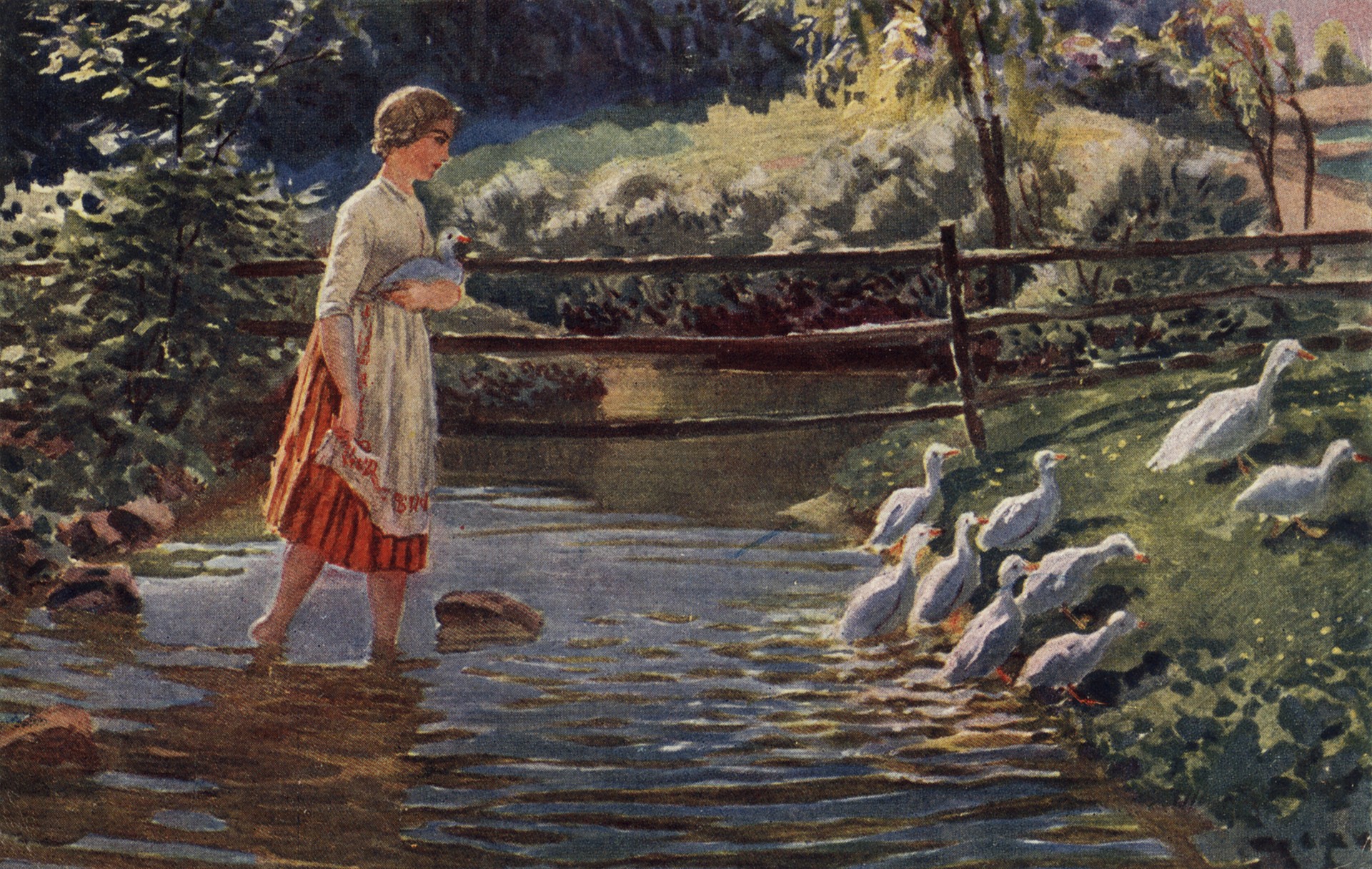 Выгон гусей