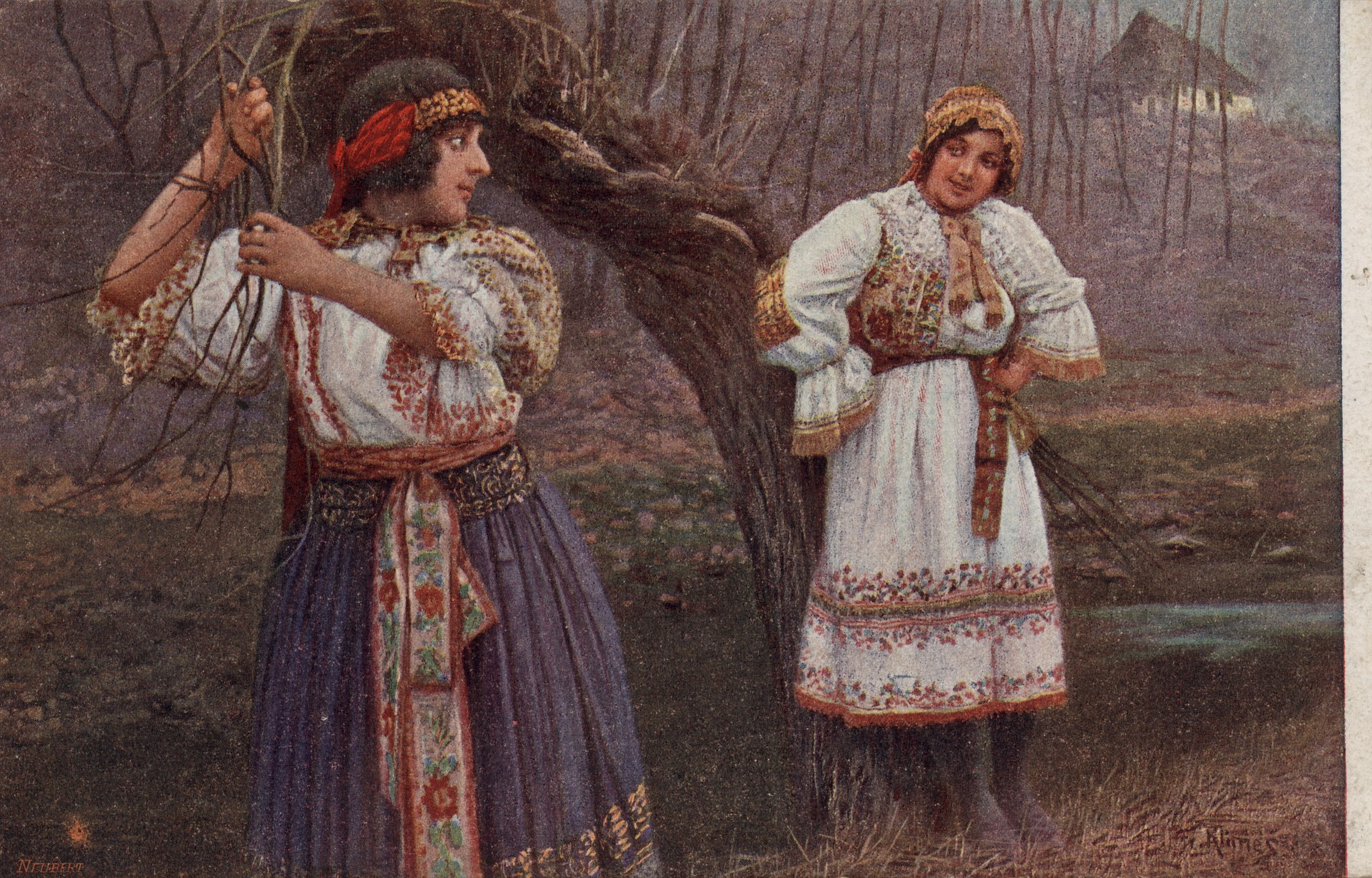 Две крестьянки (поздр. с Новым годом)