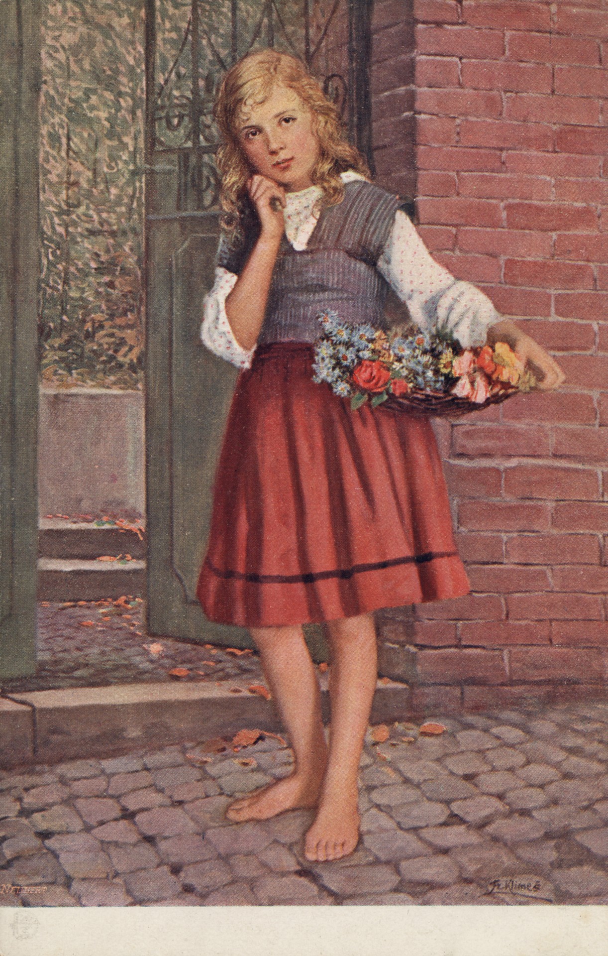 Юная цветочница