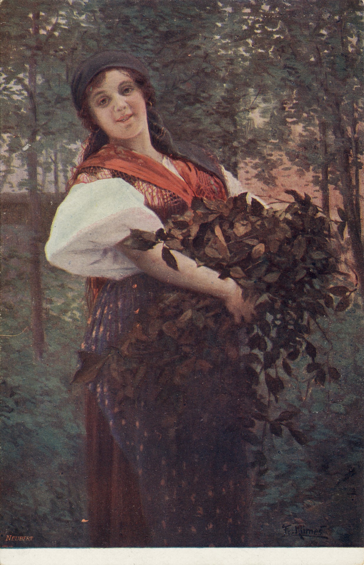 С ветками деревьев