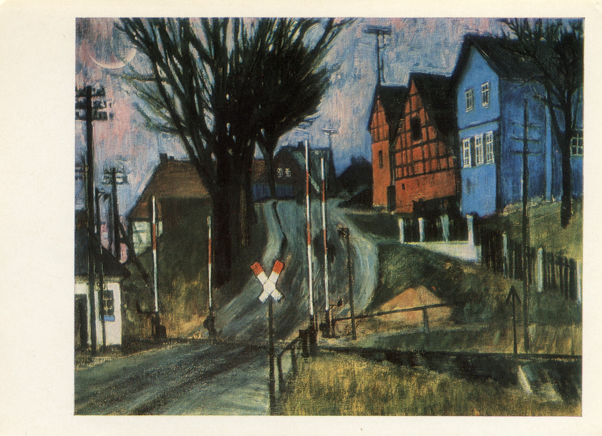 Жлезнодорожный переезд в Тюрингии