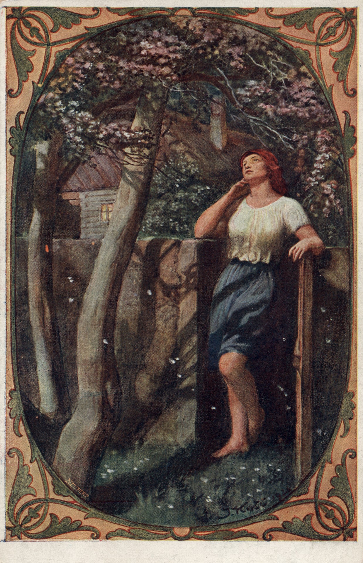 Девушка в саду